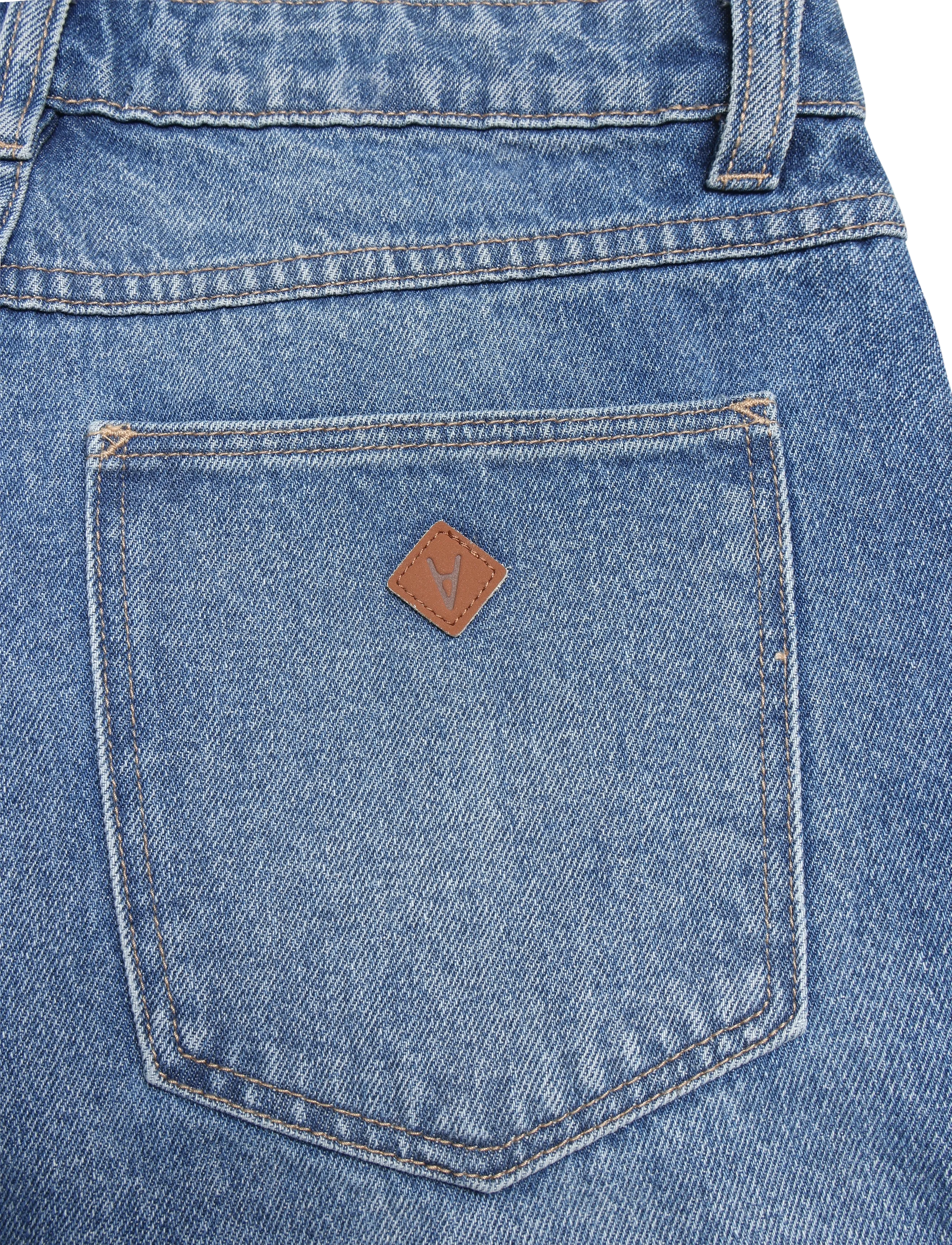 ABRAND - 95 MID BARREL IVY IVY - barrel jeans - blue - 4