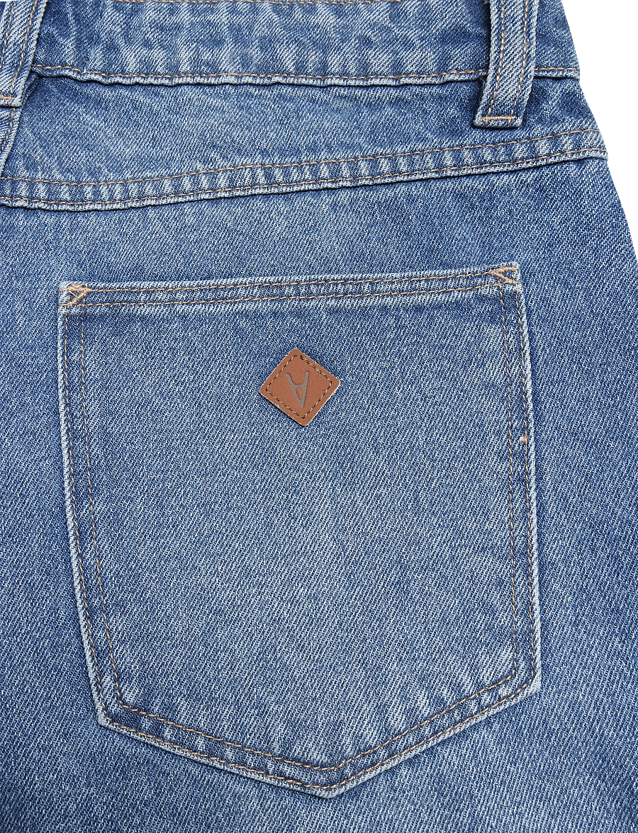 ABRAND - 95 MID BARREL IVY IVY - barrel jeans - blue - 4