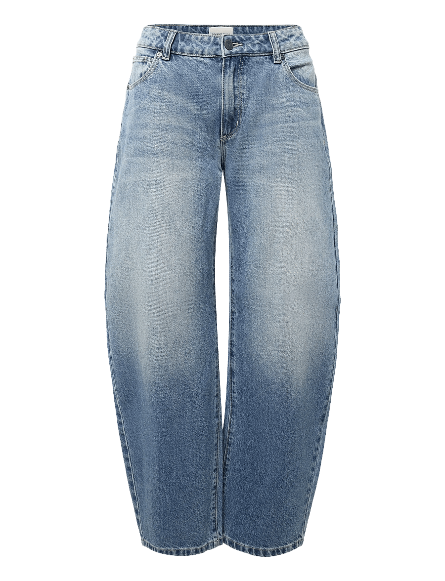 ABRAND - 99 LOW BARREL CELESTE CELESTE - barrel jeans - blue - 0