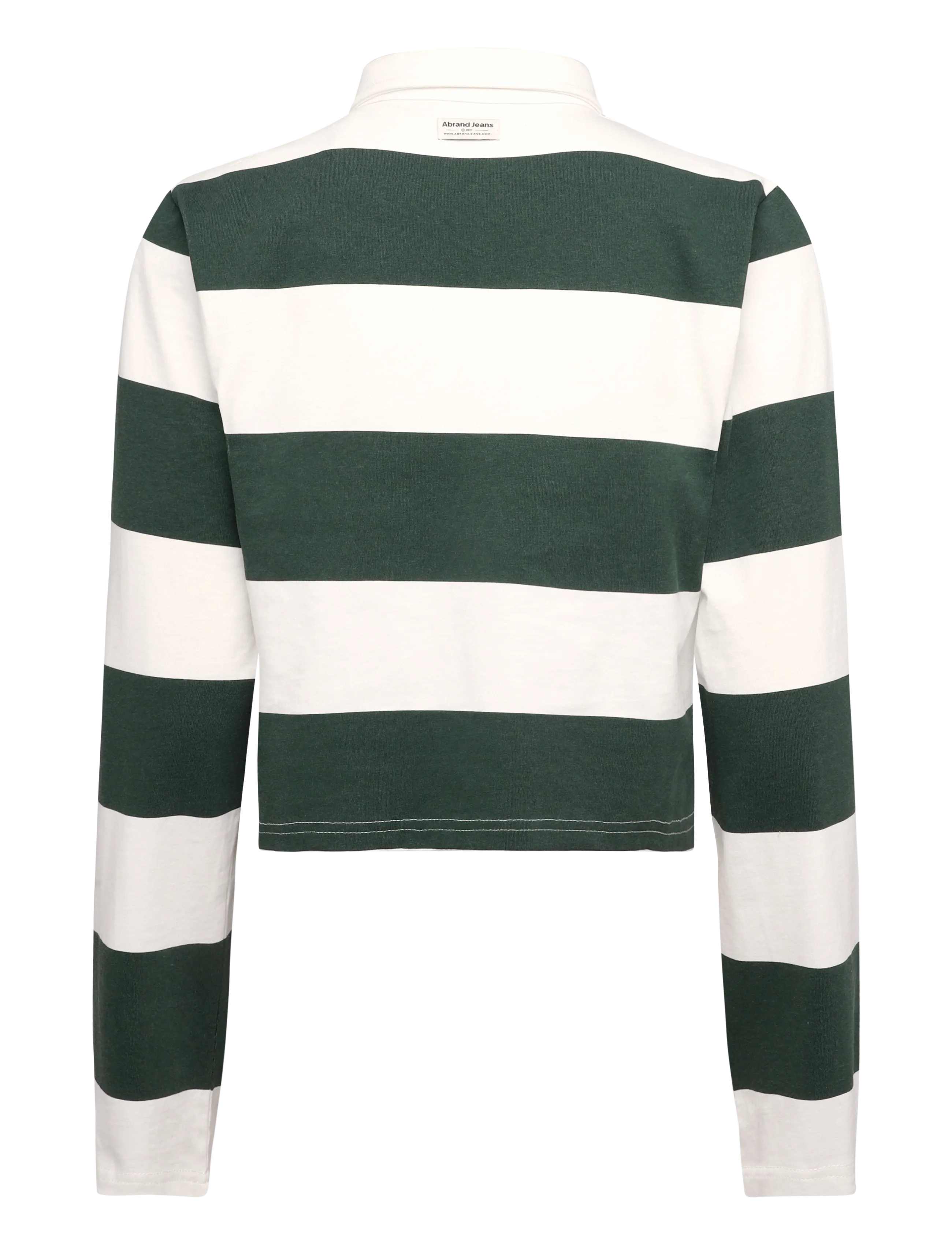 Abrand Good Sport Polo Stripe White/Green blusar dam – bild 2