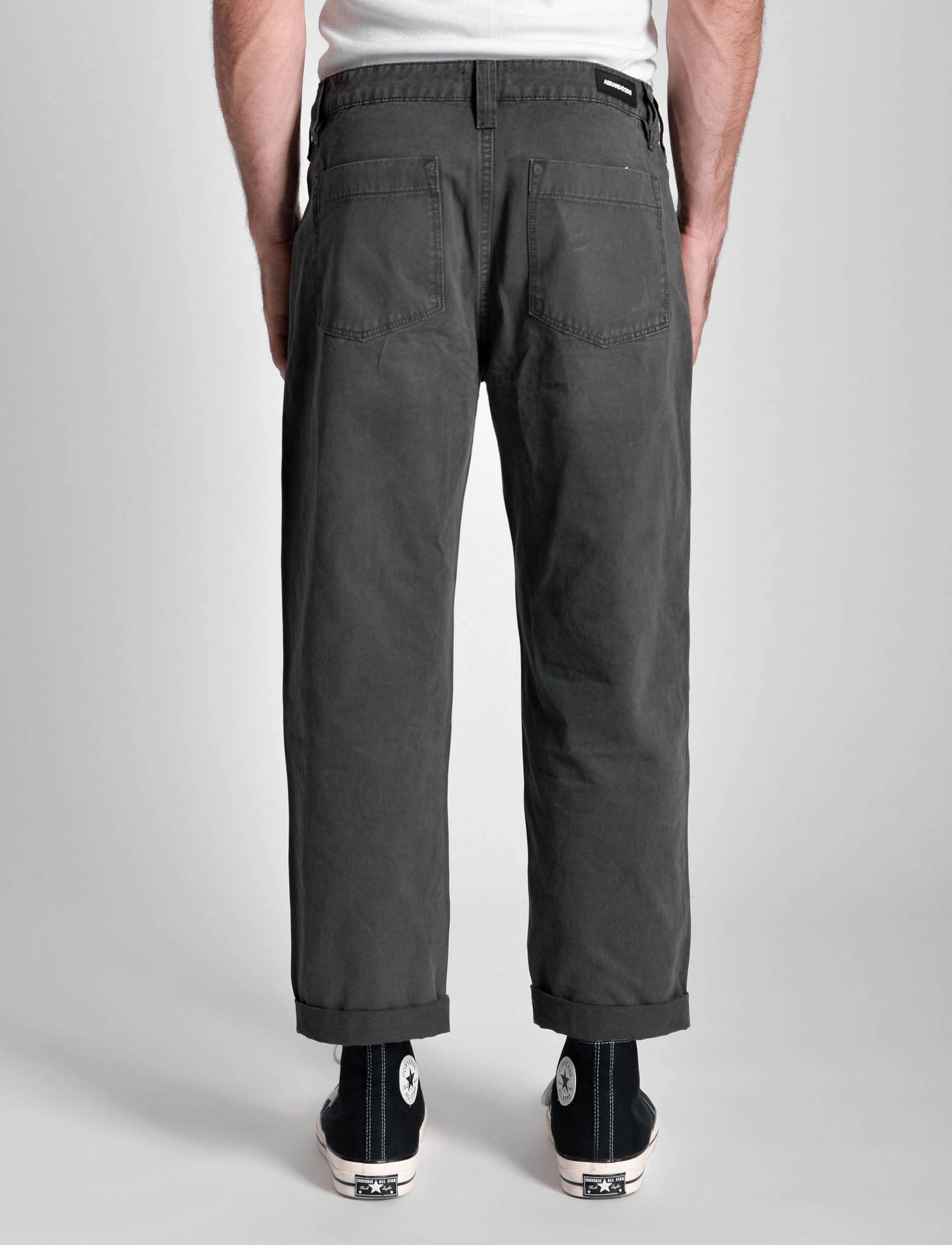 ABRAND - 95 BAGGY PANT FOREST - bukser & jeans - green - 3