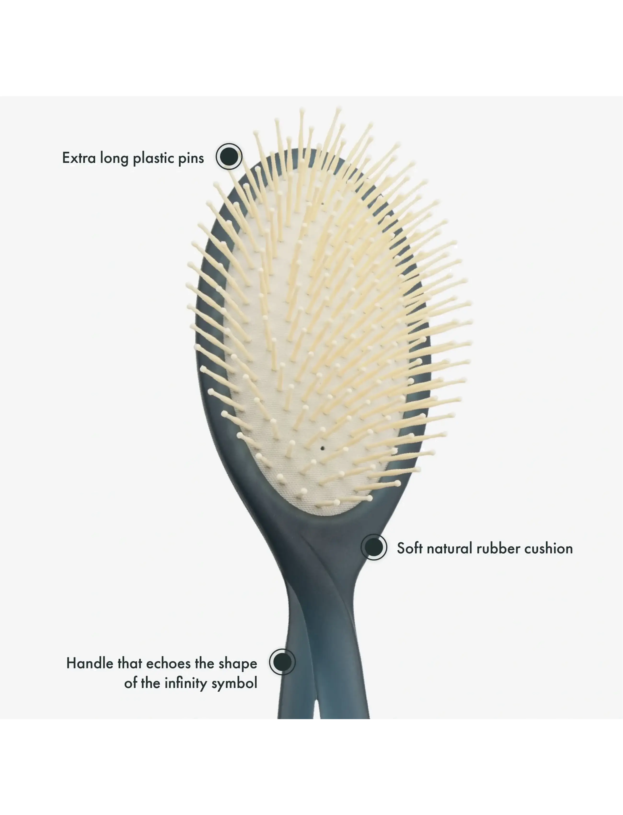 Acca Kappa - Infinito Hair Brush Pom Pins - flókabursti - blue - 2