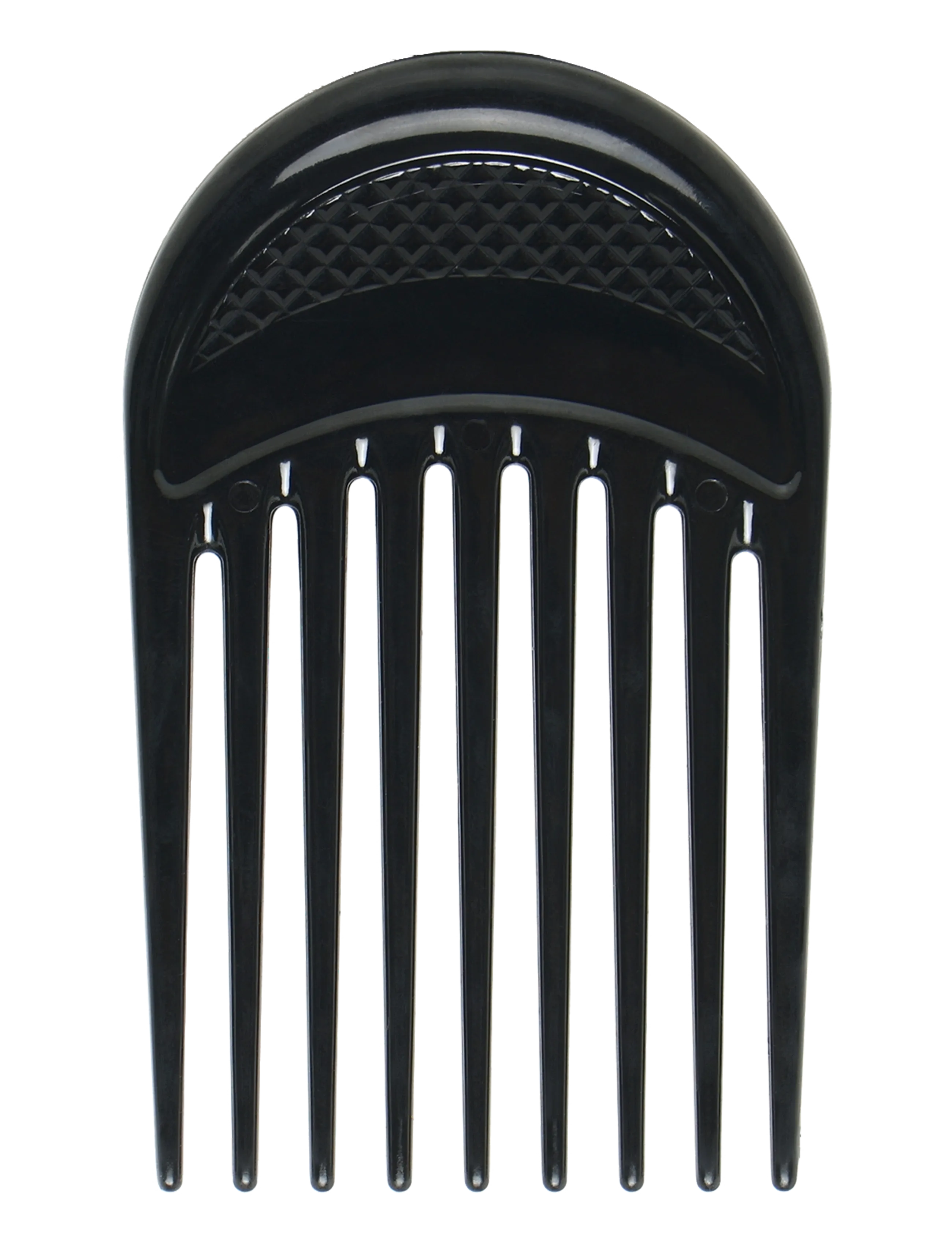 Acca Kappa - PROFESSIONAL ROUND AFRO COMB STYLER - 7626 Black - stylingborste - black - 2