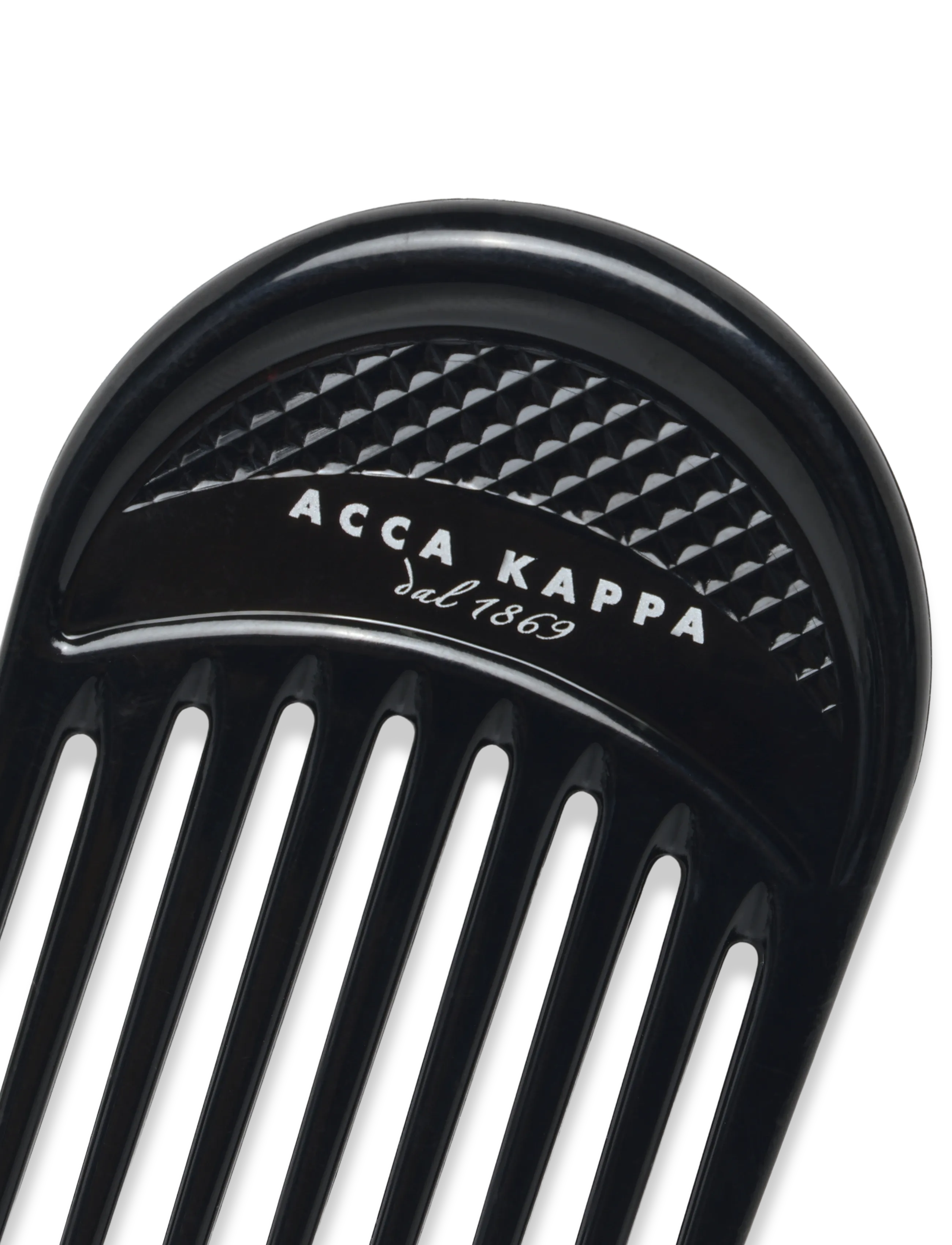 Acca Kappa - PROFESSIONAL ROUND AFRO COMB STYLER - 7626 Black - stylingborste - black - 4
