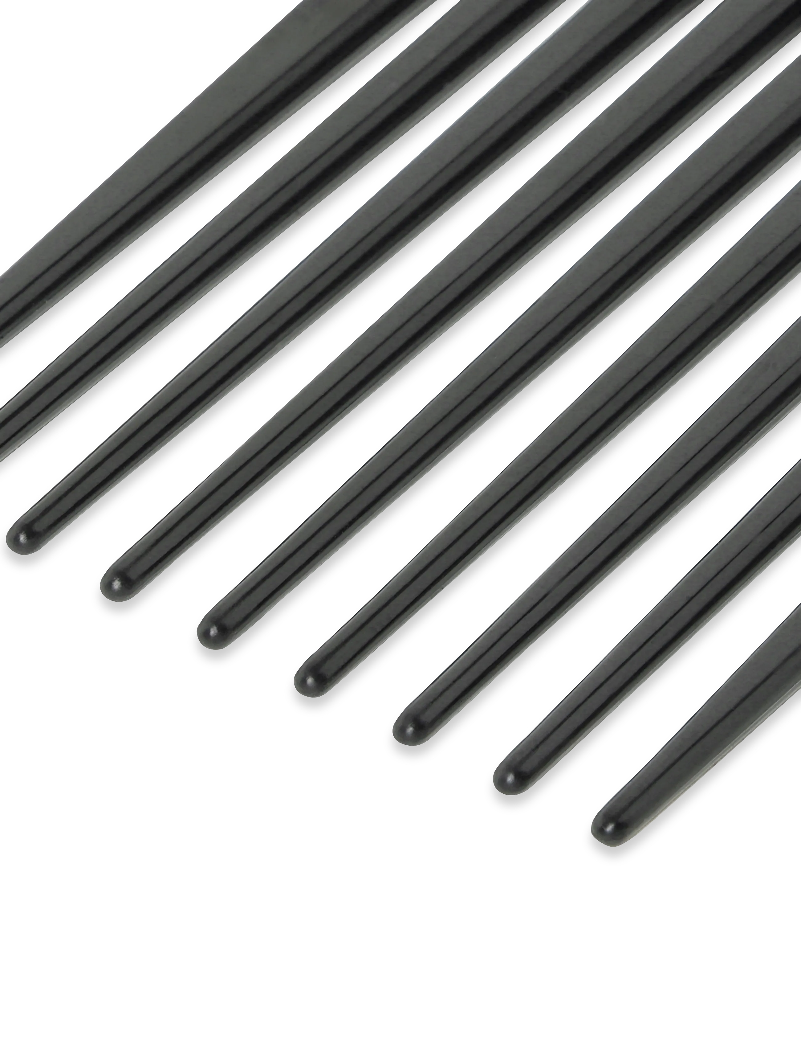 Acca Kappa - PROFESSIONAL ROUND AFRO COMB STYLER - 7626 Black - stylingborste - black - 5