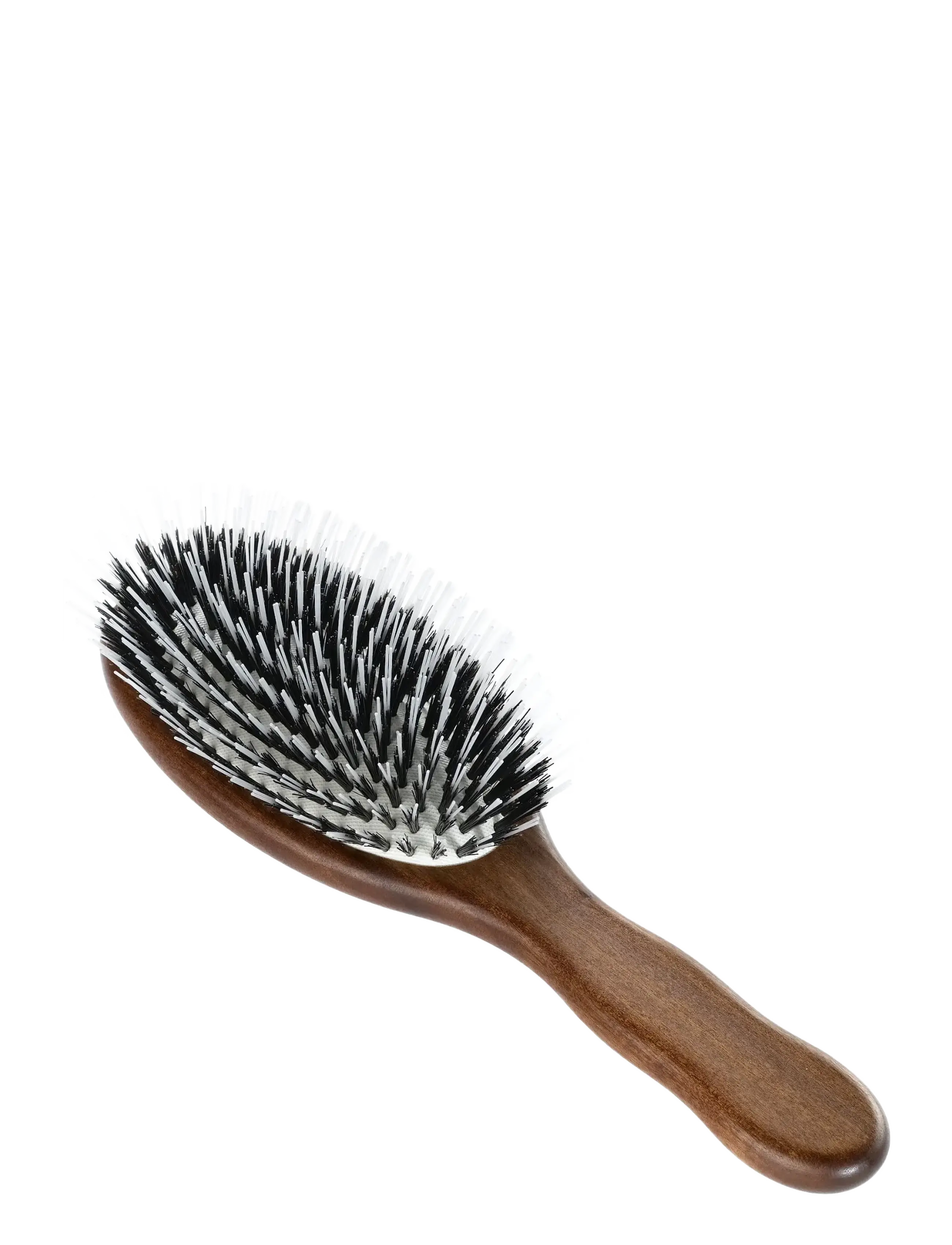 Acca Kappa Hair Extension Oval Brush Kotibeᄡ Wood 100% Boar Bristles & Twin Nylon Mon, Udredningsbørste, Brun, Str: ONE SIZE