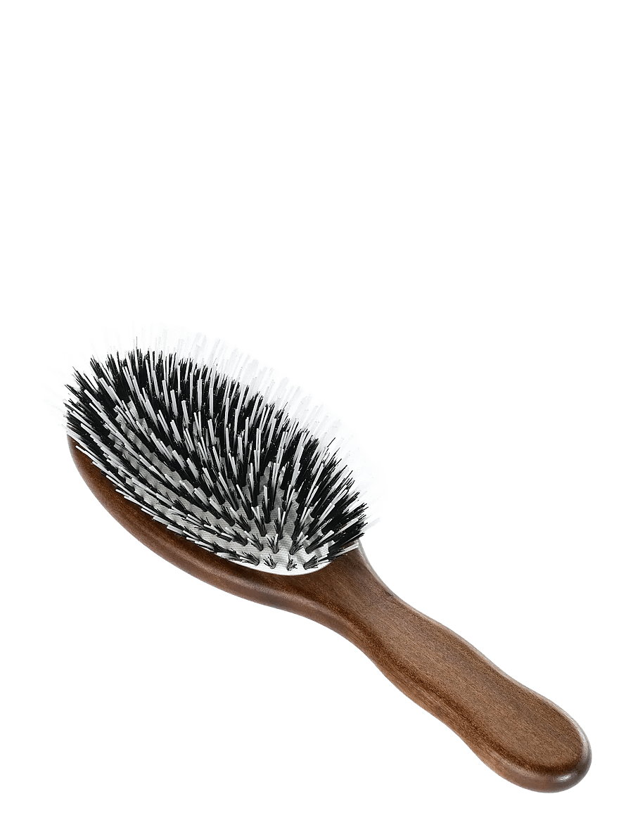 Acca Kappa - HAIR EXTENSION - OVAL BRUSH - KOTIBEᄡ WOOD - 100% BOAR BRISTLES & TWIN NYLON MON - flókabursti - brown - 1