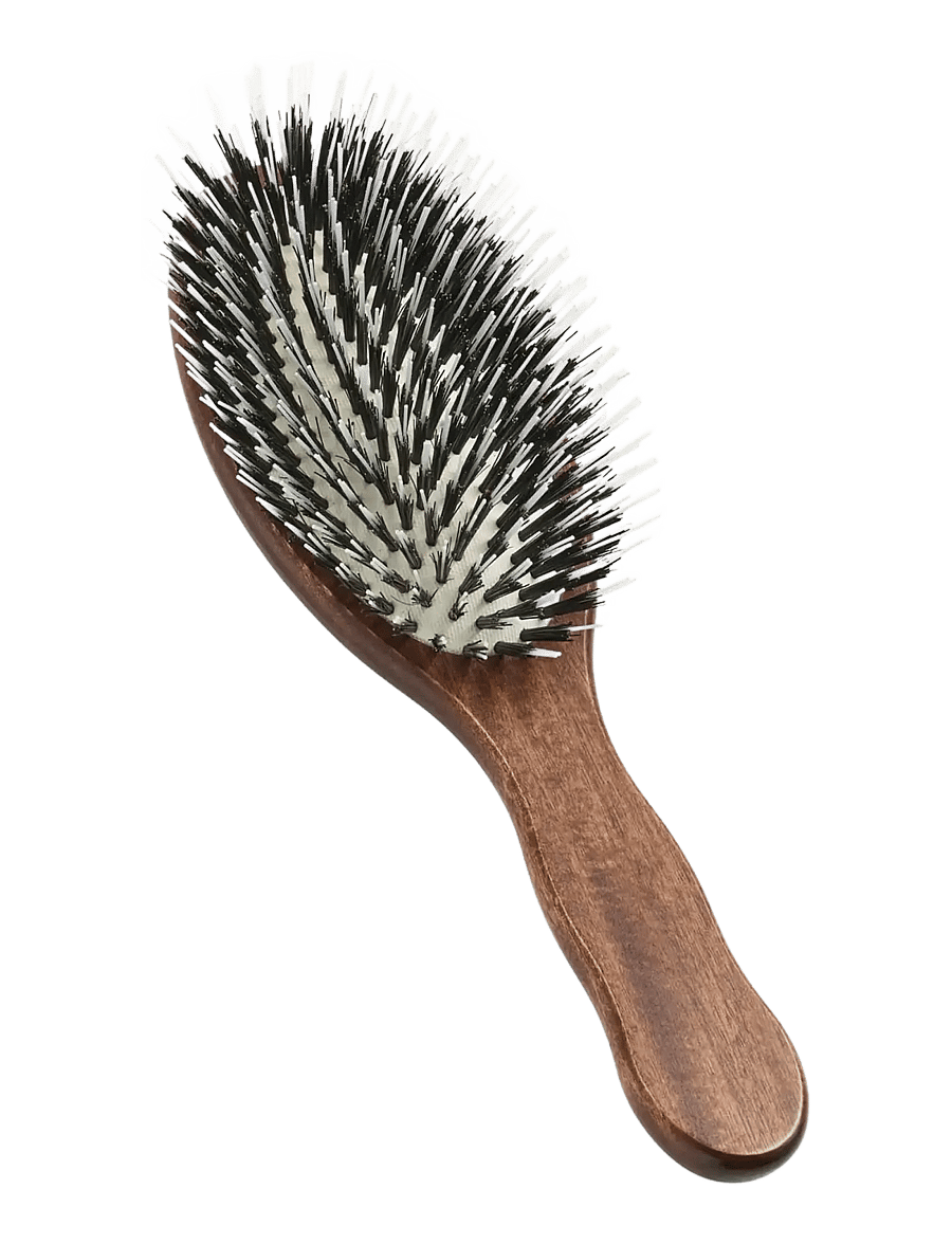 Acca Kappa - HAIR EXTENSION - OVAL BRUSH - KOTIBEᄡ WOOD - 100% BOAR BRISTLES & TWIN NYLON MON - flókabursti - brown - 2
