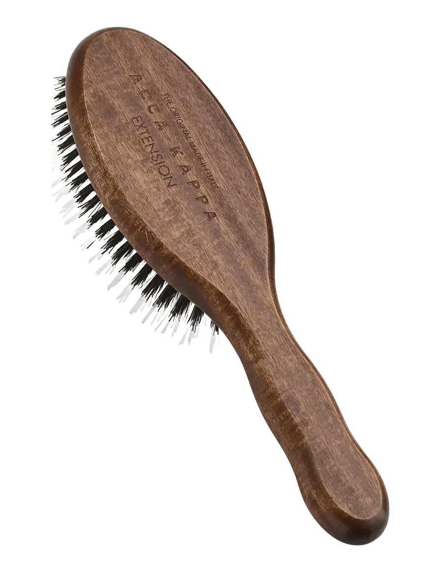 Acca Kappa - HAIR EXTENSION - OVAL BRUSH - KOTIBEᄡ WOOD - 100% BOAR BRISTLES & TWIN NYLON MON - flókabursti - brown - 3