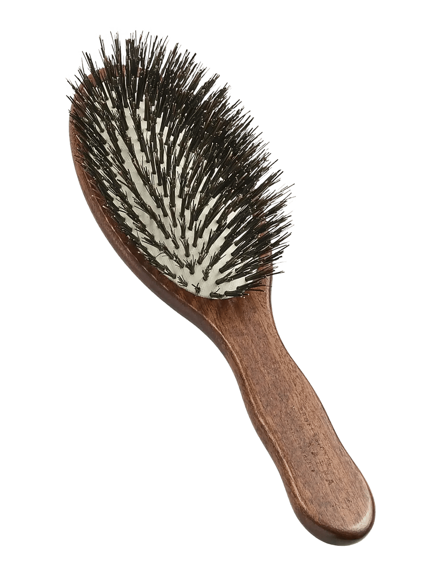 Acca Kappa - OVAL BRUSH - KOTIBE� WOOD - 100% BOAR BRISTLES - udredningsbørster - brown - 1