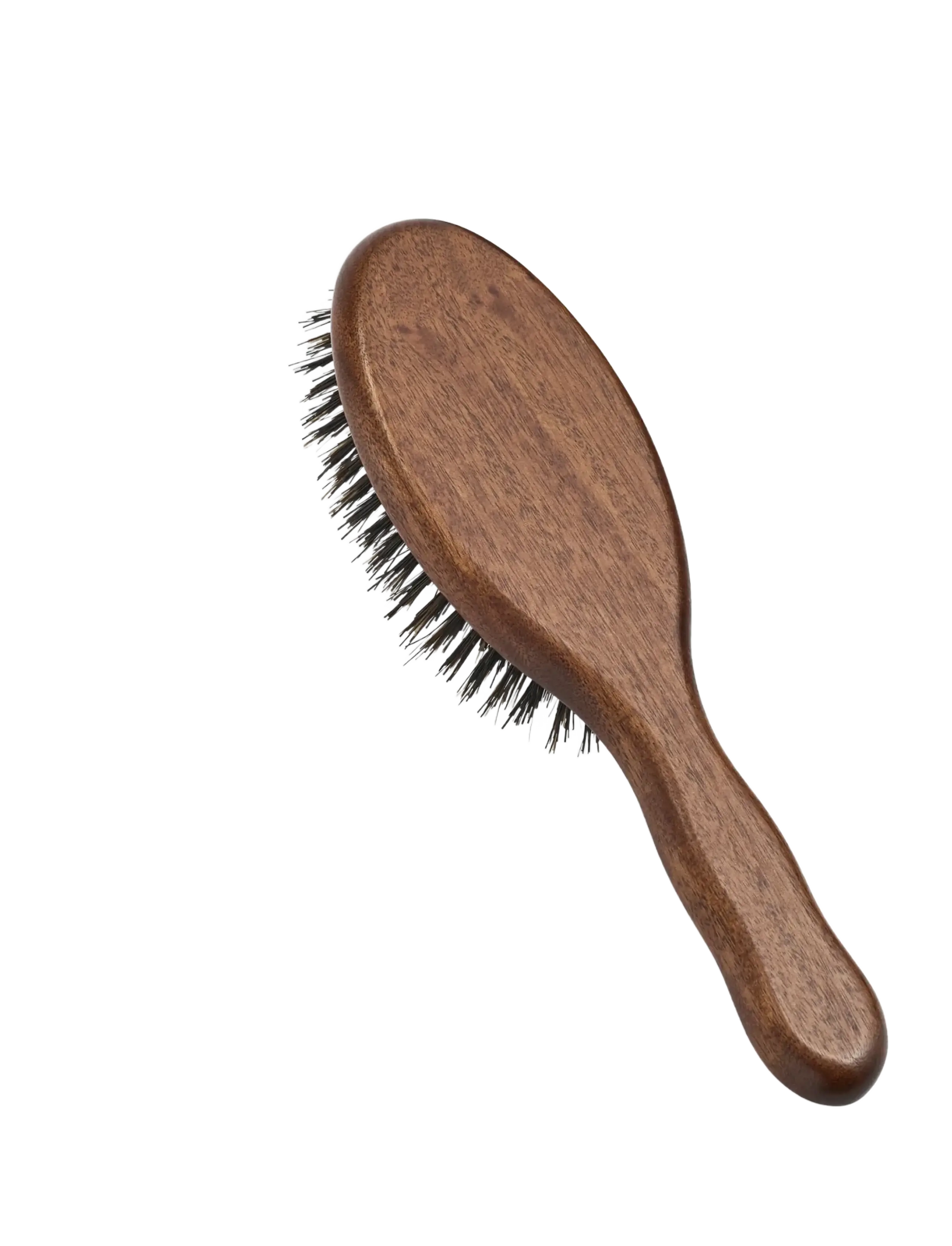 Acca Kappa - OVAL BRUSH - KOTIBE� WOOD - 100% BOAR BRISTLES - udredningsbørster - brown - 2