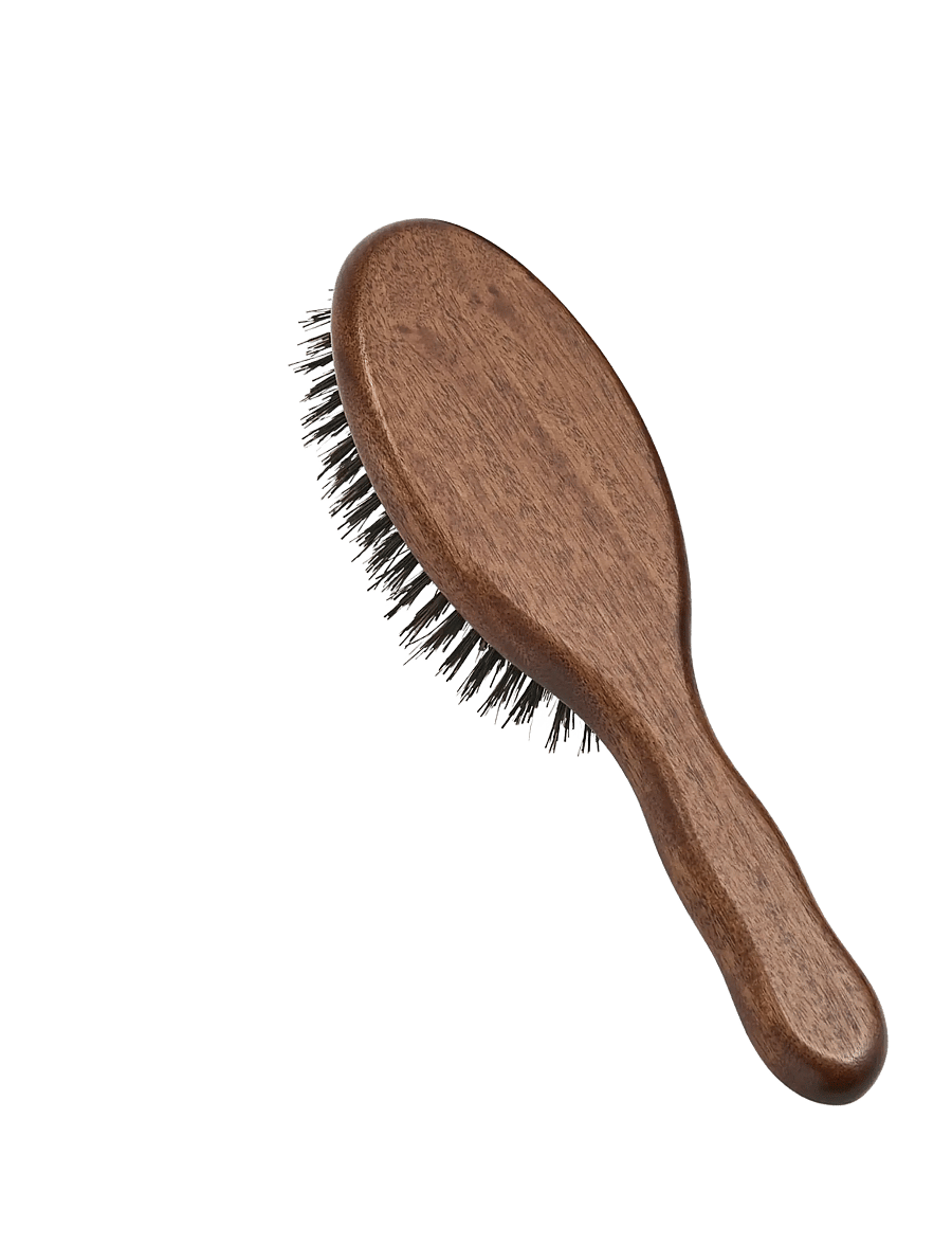 Acca Kappa - OVAL BRUSH - KOTIBE� WOOD - 100% BOAR BRISTLES - udredningsbørster - brown - 2