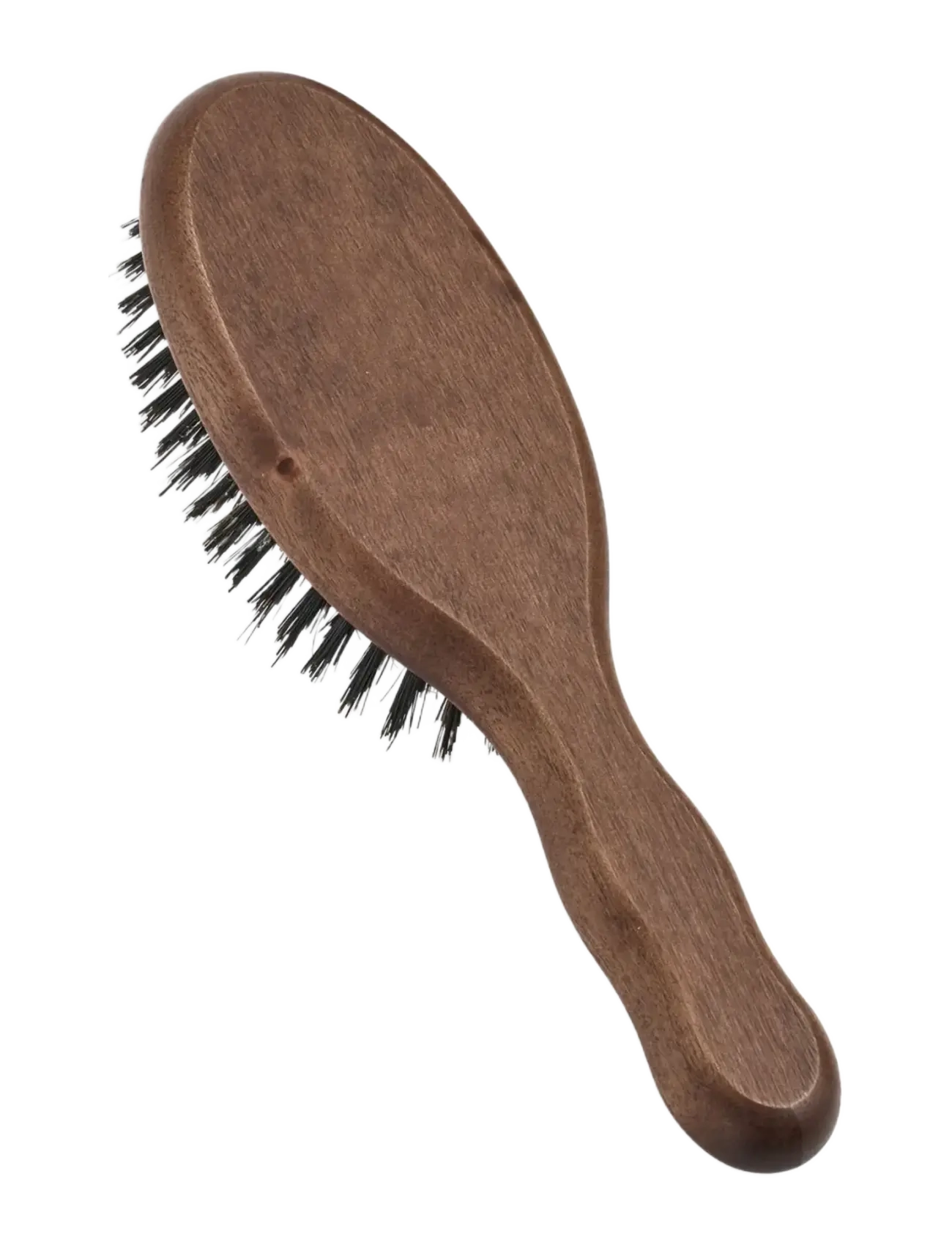 Acca Kappa - MINI OVAL BRUSH - KOTIBEﾴ WOOD - 100% BOAR BRISTLES - flókabursti - brown - 2