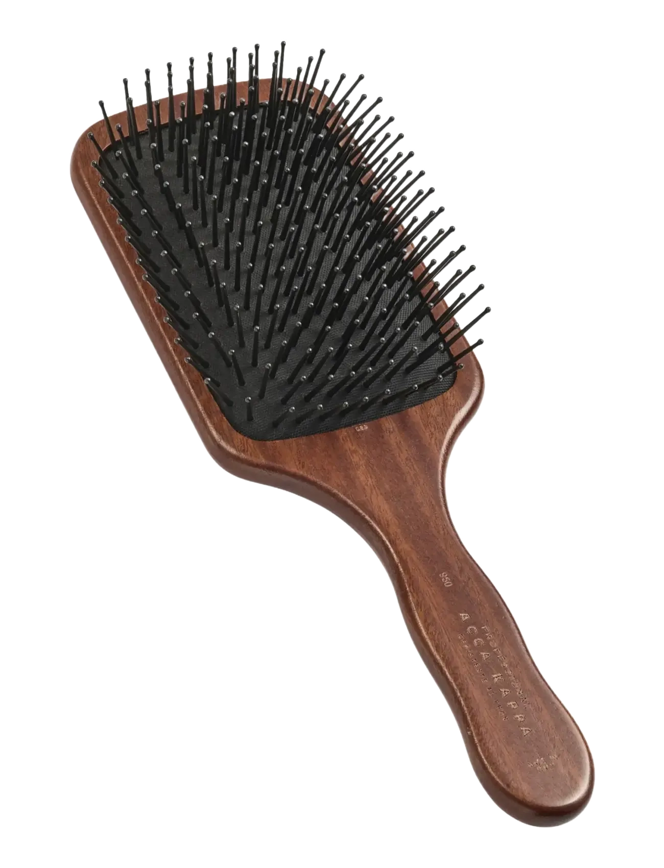 Acca Kappa Paddle Brush Kotibeᄡ Wood Pom Pins, Padlebørste, Brun, Str: ONE SIZE