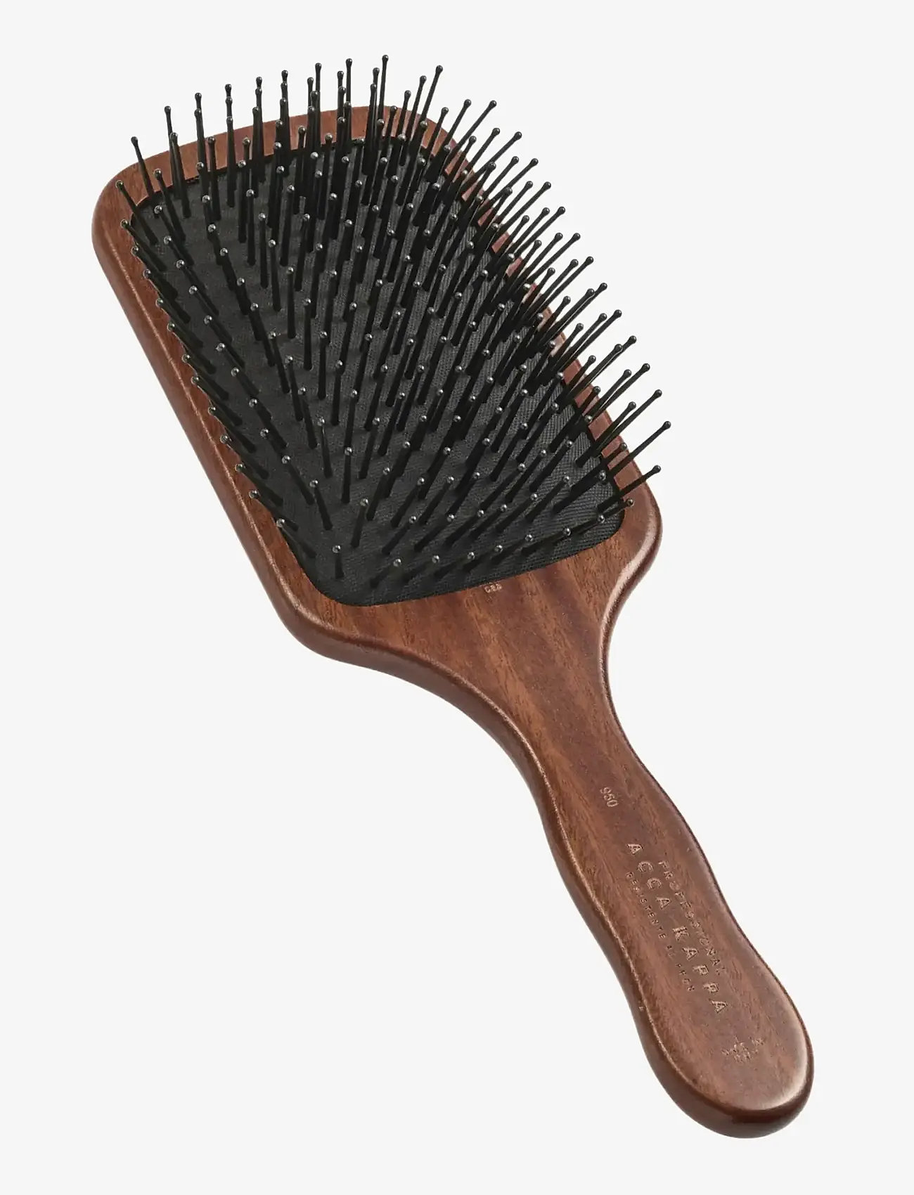 Acca Kappa - PADDLE BRUSH - KOTIBEﾴ WOOD - POM PINS - paddelbørste - brown - 1