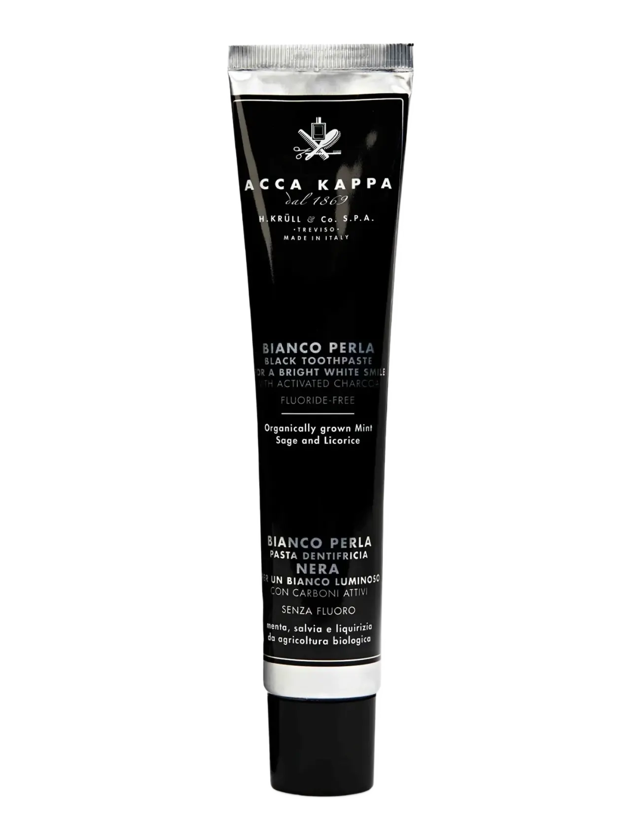 Acca Kappa Bianco Perla Black Toothpaste, Tandpasta, Nude, Str: ONE SIZE