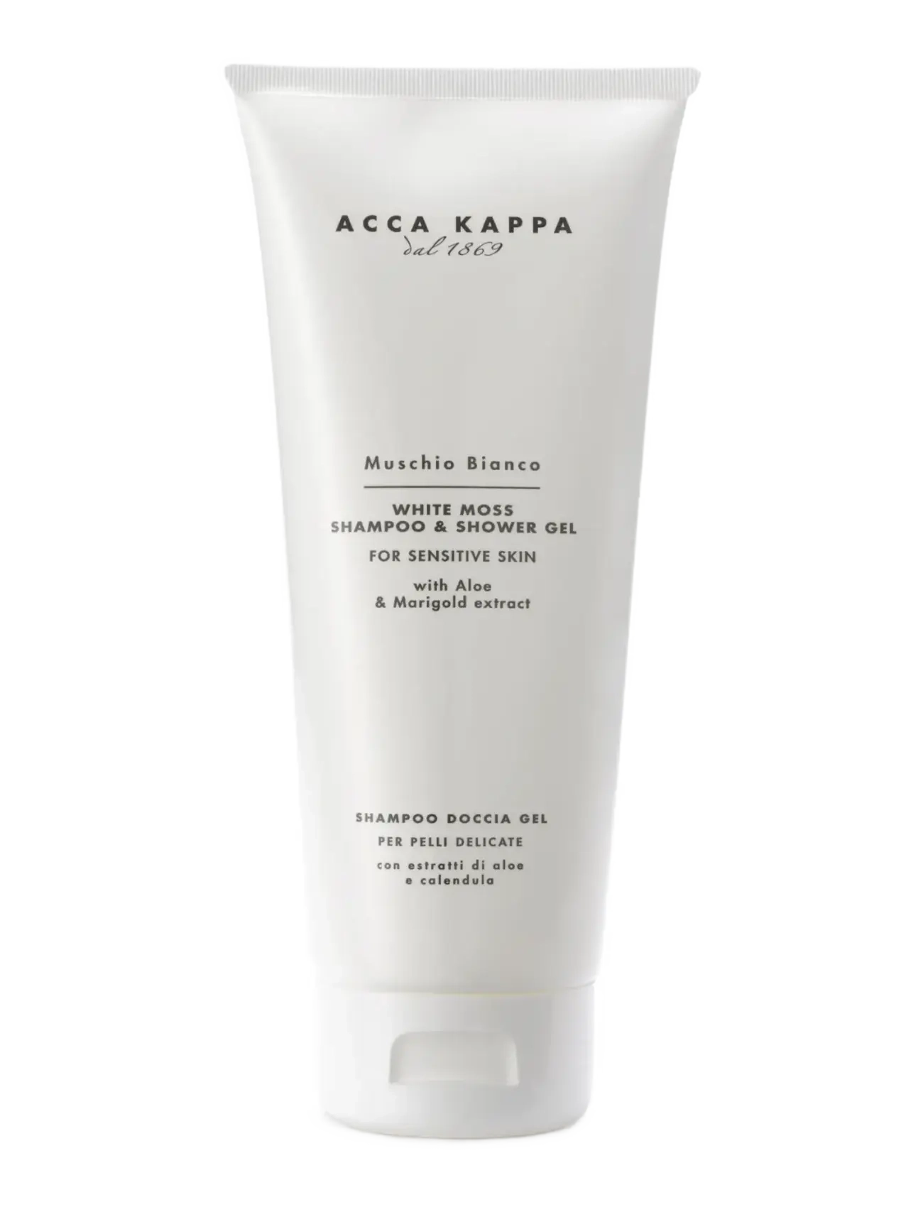 Acca Kappa White Moss Shampoo & Shower Gel 200Ml, Badekar og bruser, Nude, Str: 200 ML