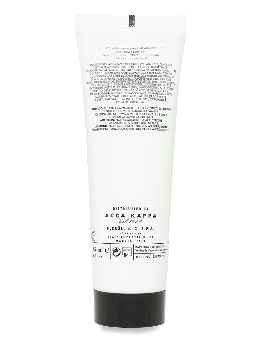 Acca Kappa - WHITE MOSS - AFTER SHAVE EMULSION 125ML - eftir rakstur - white - 1