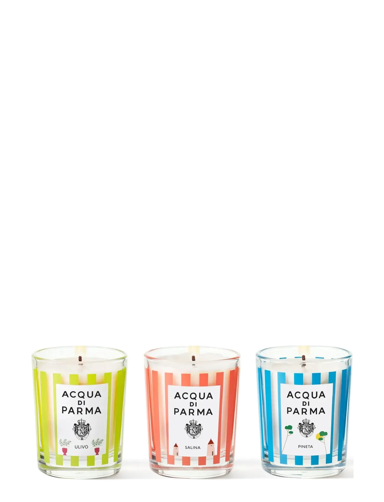 Acqua di Parma Candles trio set 70g summer 2025 - Teeküünlad - CLEAR / undefined