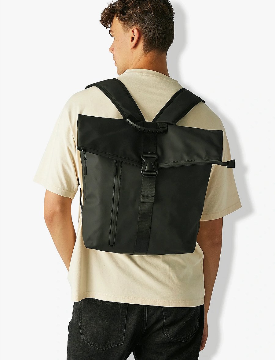 Adax - Senna backpack Jessie - rolltop-rygsække - black - 0