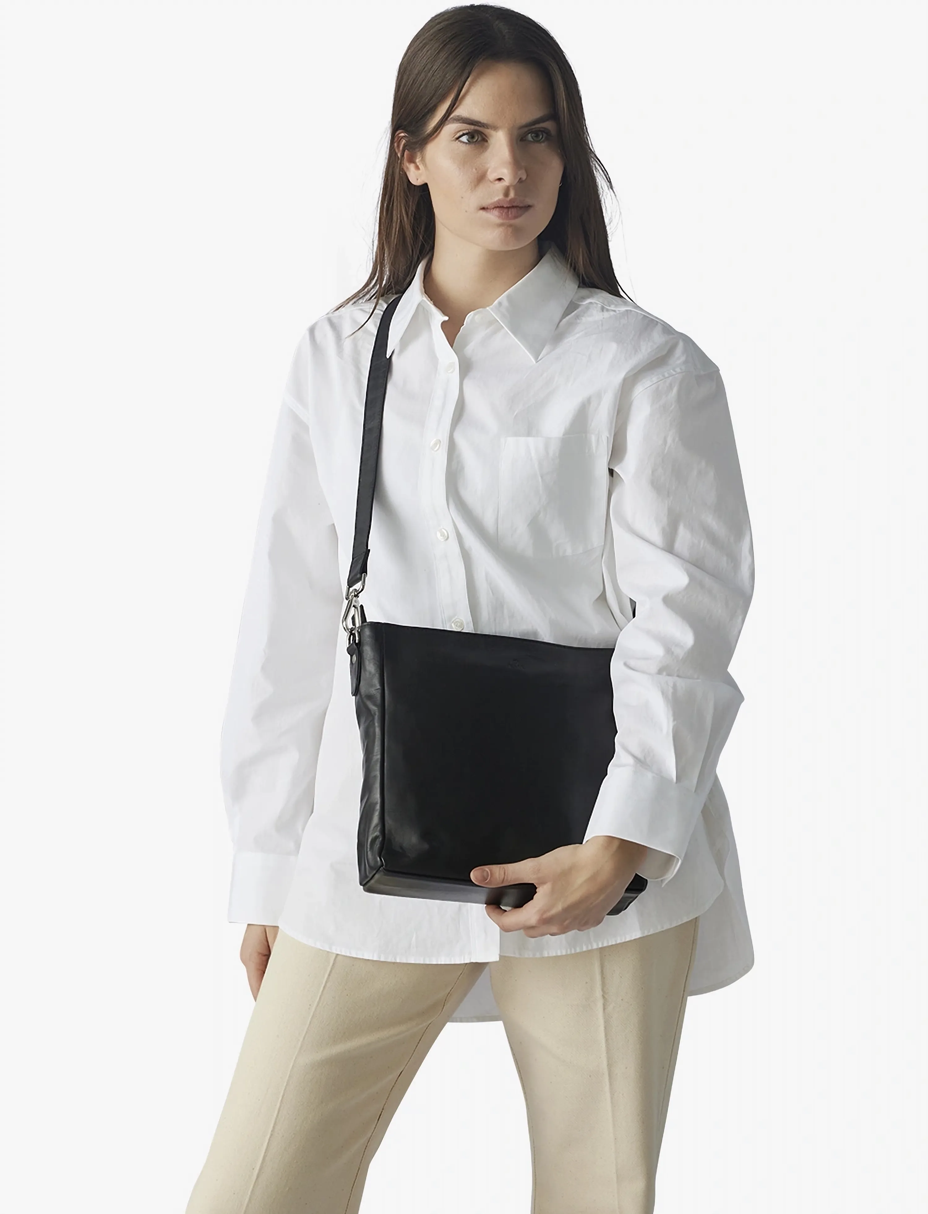 Adax Amalfi Shoulder Bag Olga, One Size, Bags, Schwarz - Top Handle Frauen