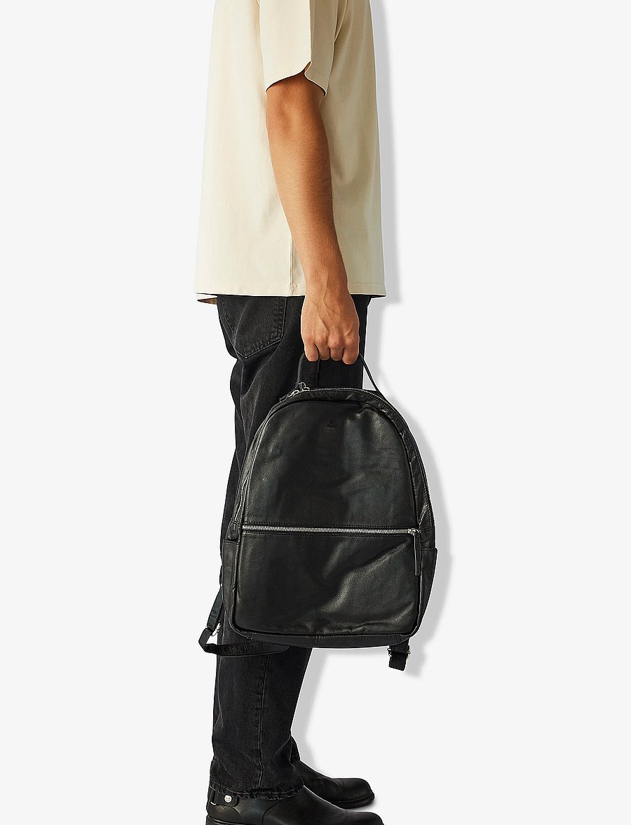 Adax - Prato backpack Calvin - kontor-ryggsekker - black - 5