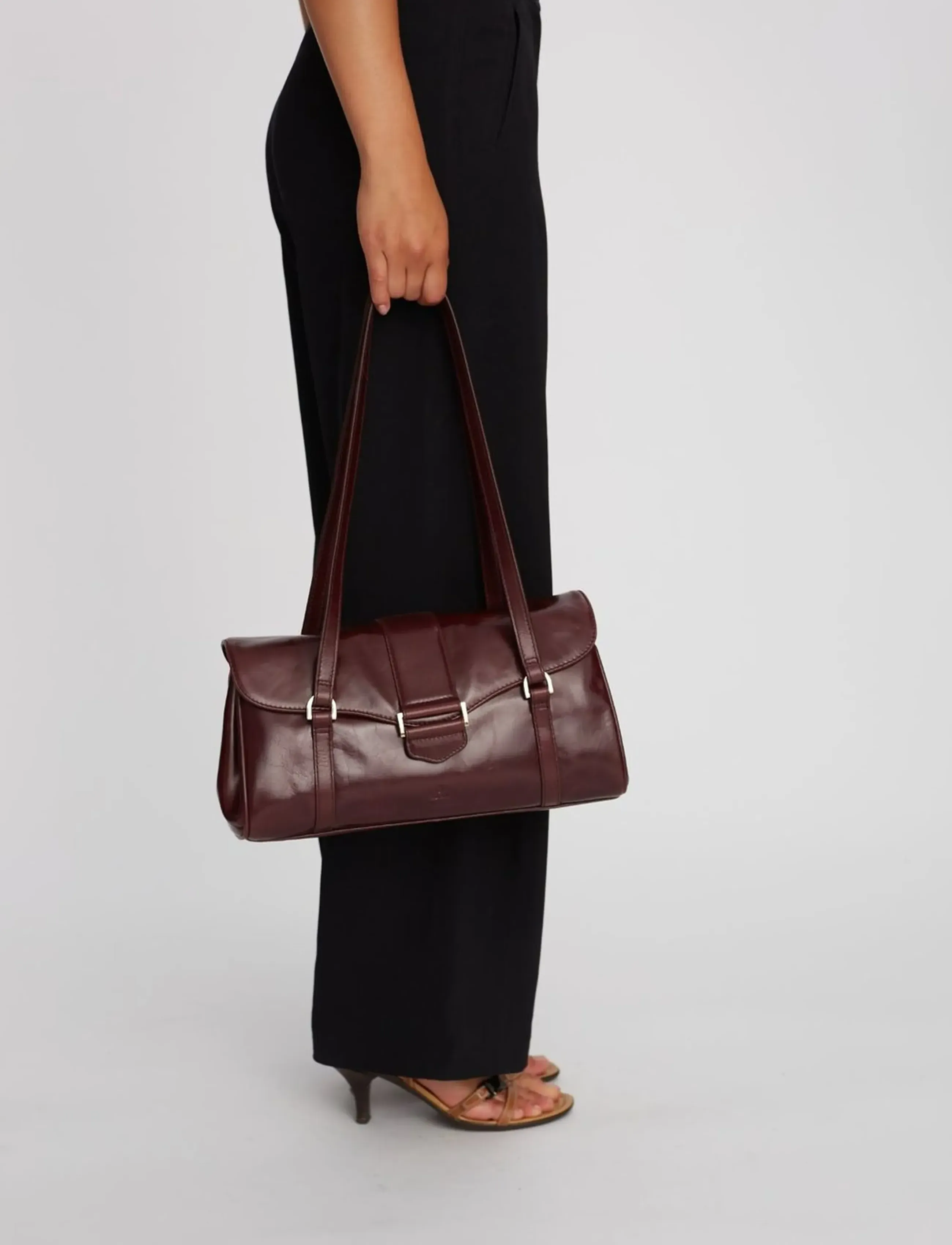 Adax Salerno Handbag Megan, One Size, Burgundy, Tasker > Tasker Med Tophåndtag, Dame