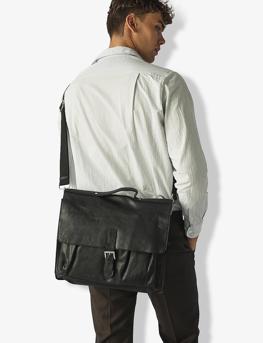 Adax - Catania working bag Jarl - axelremsväskor - black - 0