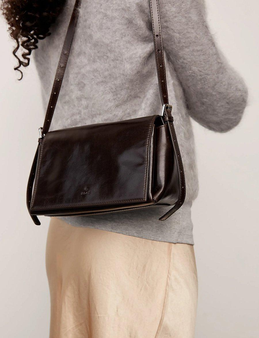 Adax - Milano shoulder bag Jutta - dark brown - 0