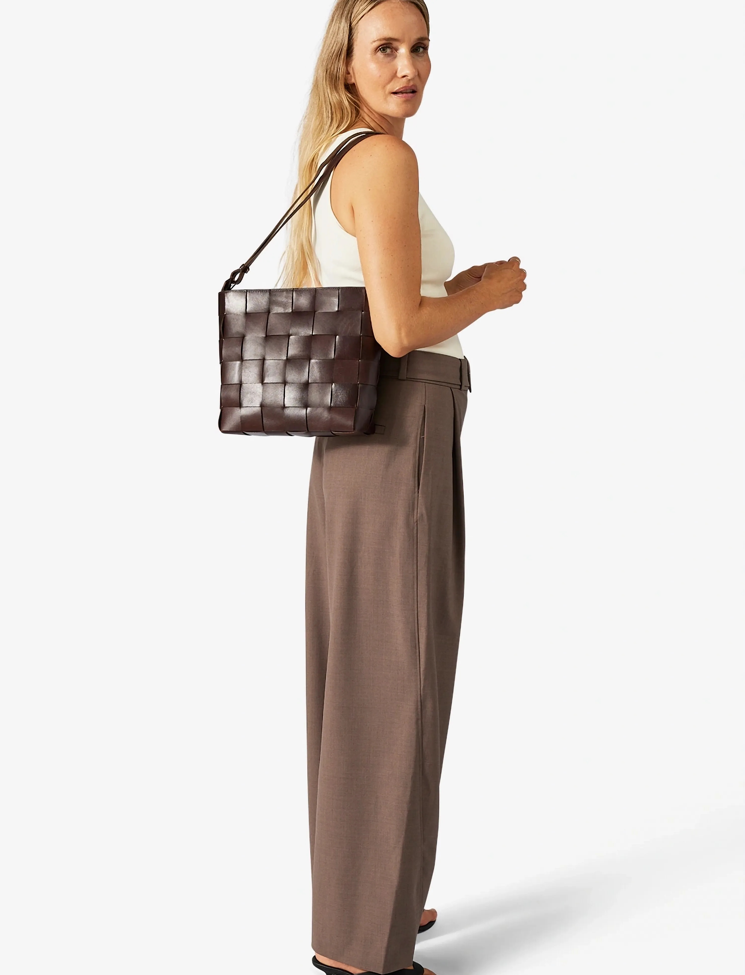 Adax Limona Shoulder Bag Marthe, One Size, Brown, Tasker > Crossbody-Tasker, Dame