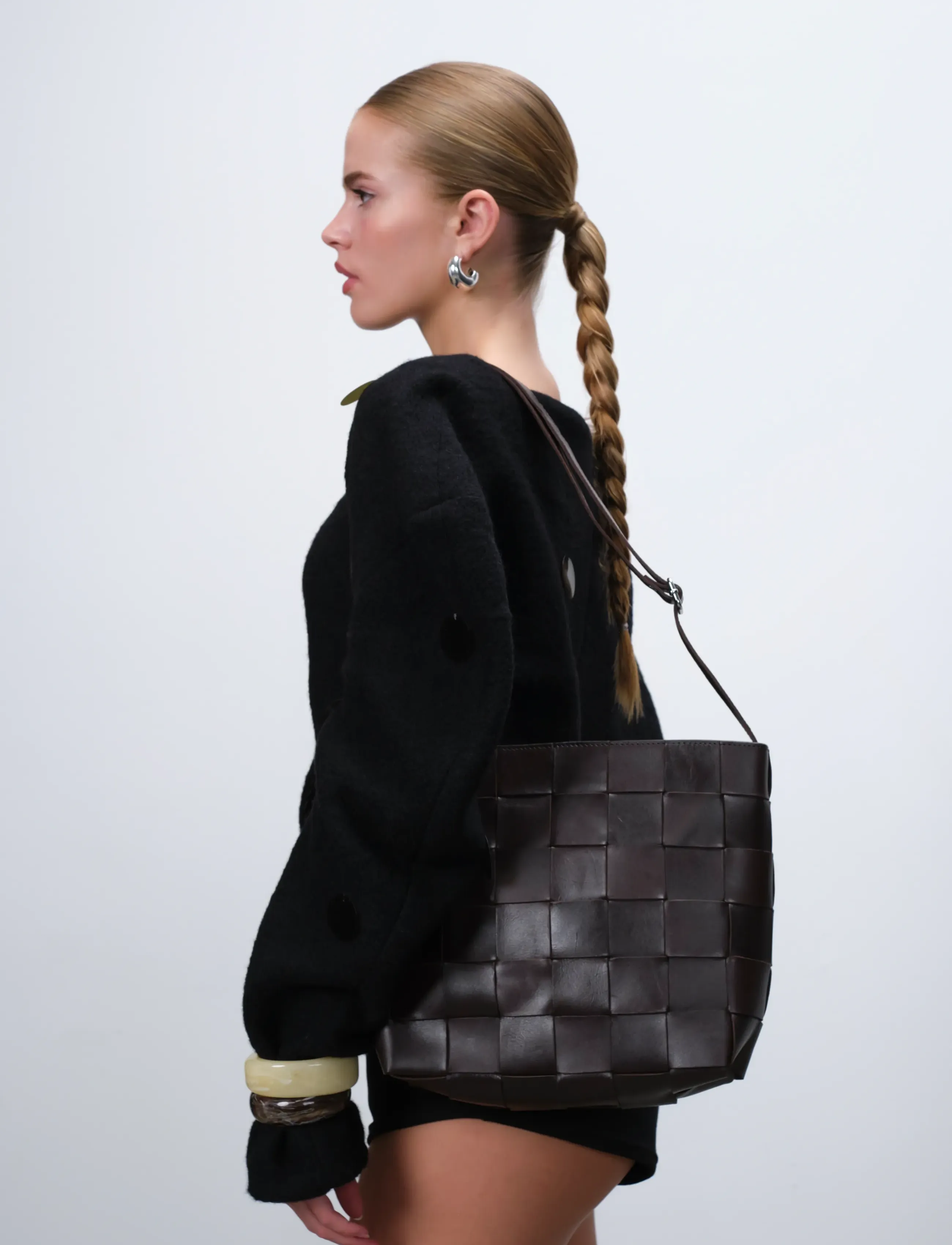 Adax - Limona shoulder bag Marthe - accessories - dark brown - 5