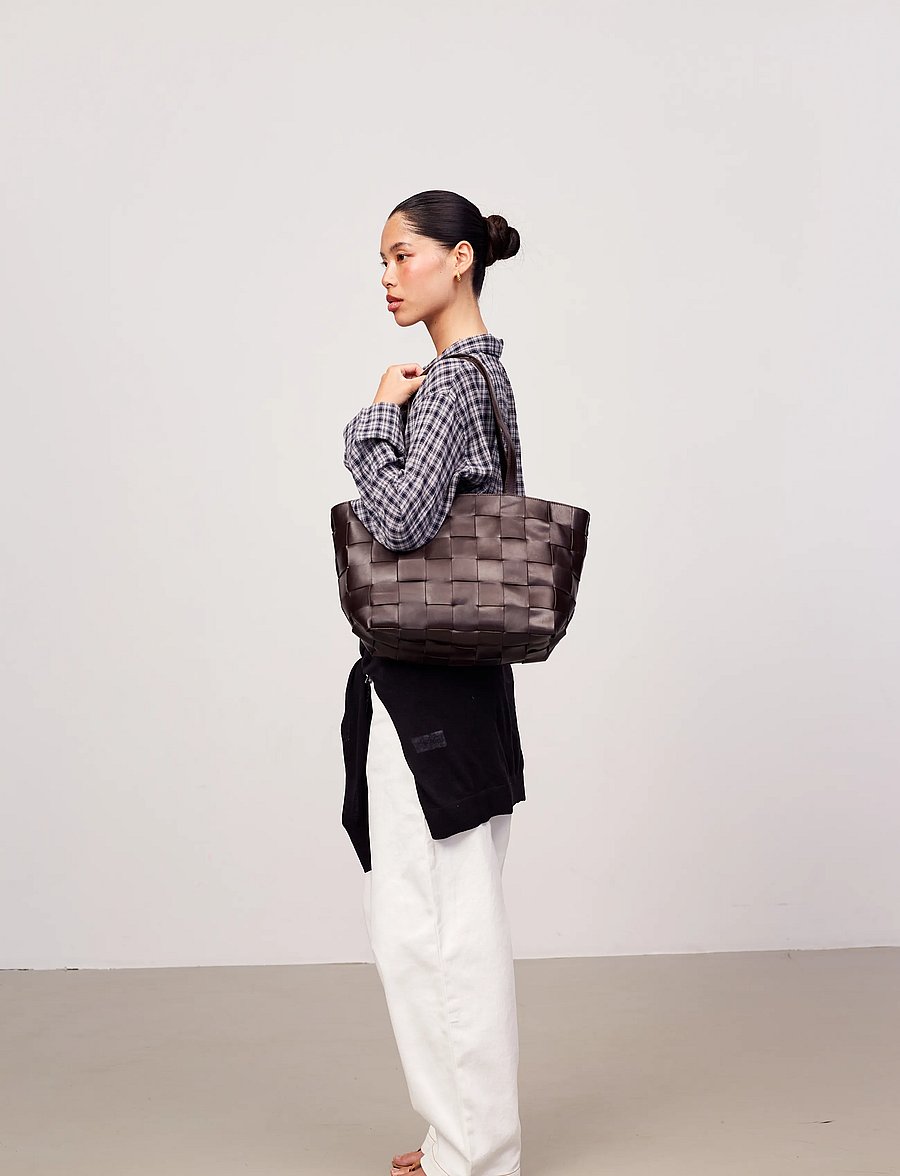 Adax - Limona shopper Meike - ostukotid - dark brown - 0