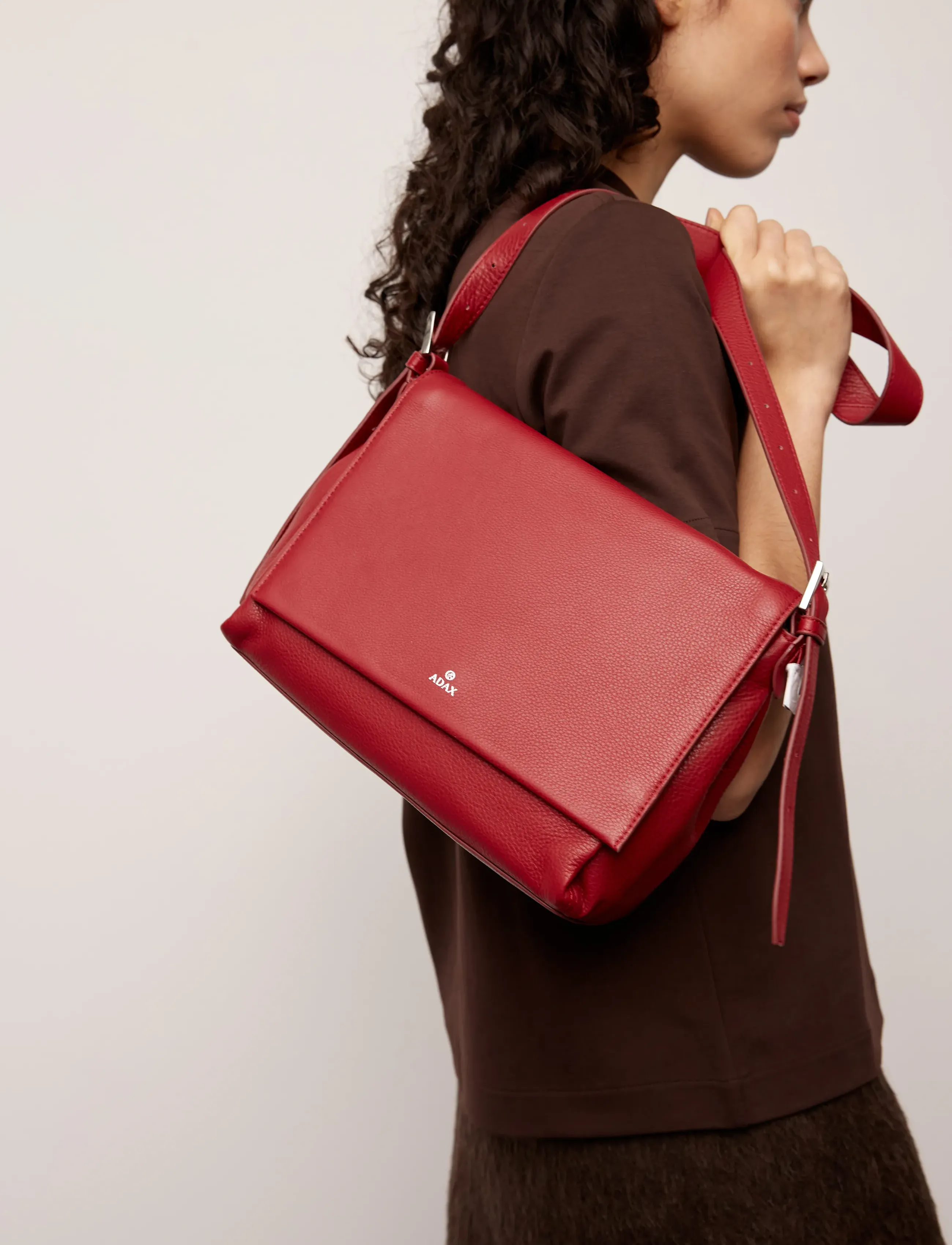 Adax - Sorano shoulder bag Claudia - mode trends - rosewood - 5