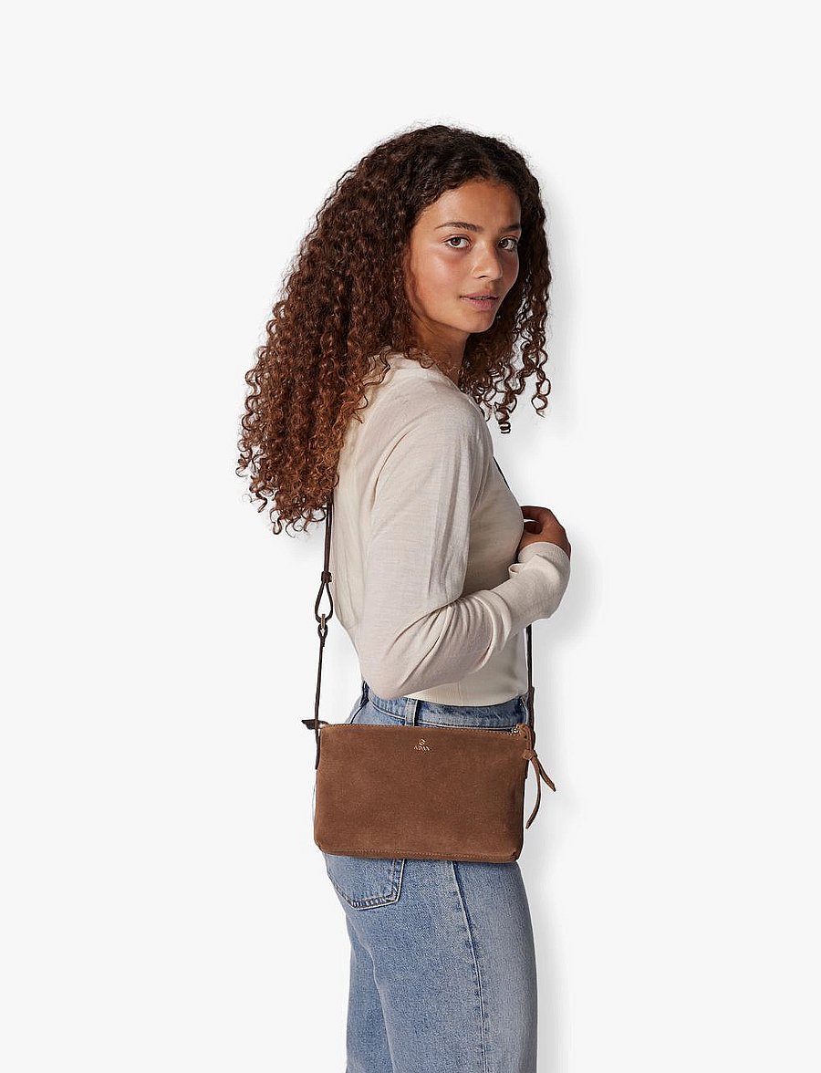 Adax - Rozzano shoulder bag Lilly - modetrender - latte - 0