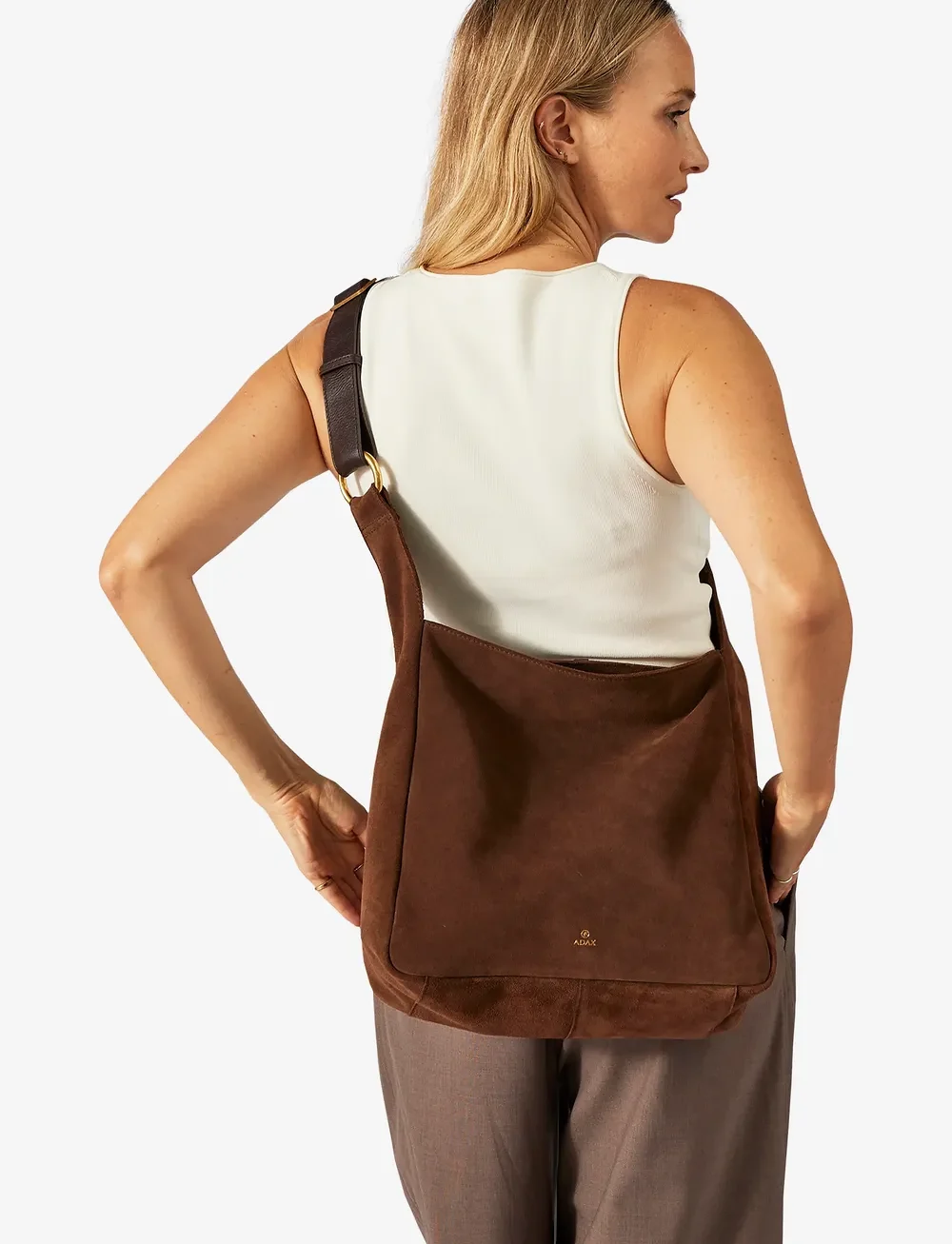 Adax - Rozzano shoulder bag Jemma - shoppers - chocolate - 4