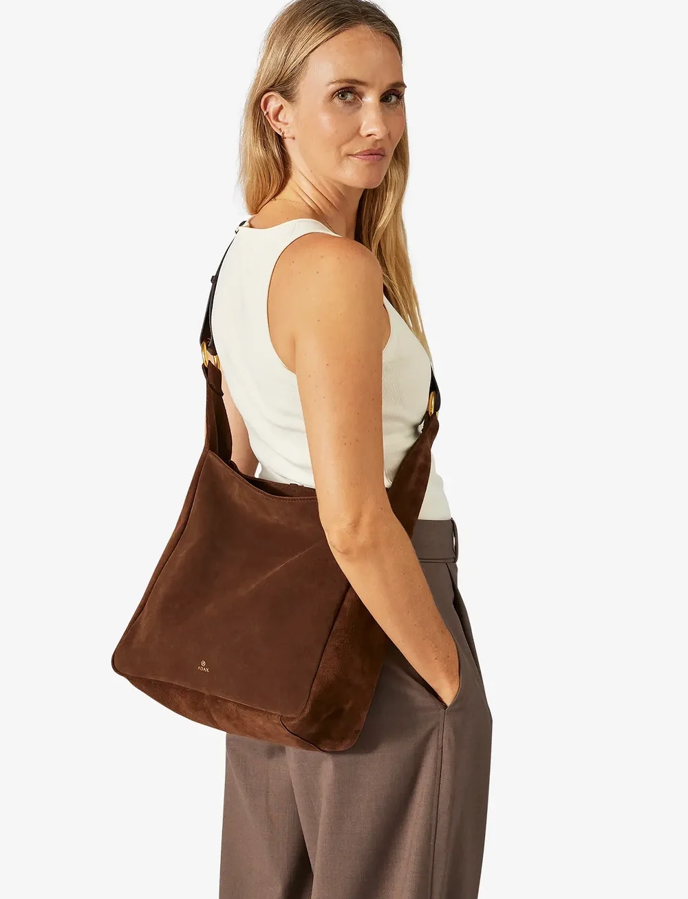 Adax - Rozzano shoulder bag Jemma - shoppers - chocolate - 5