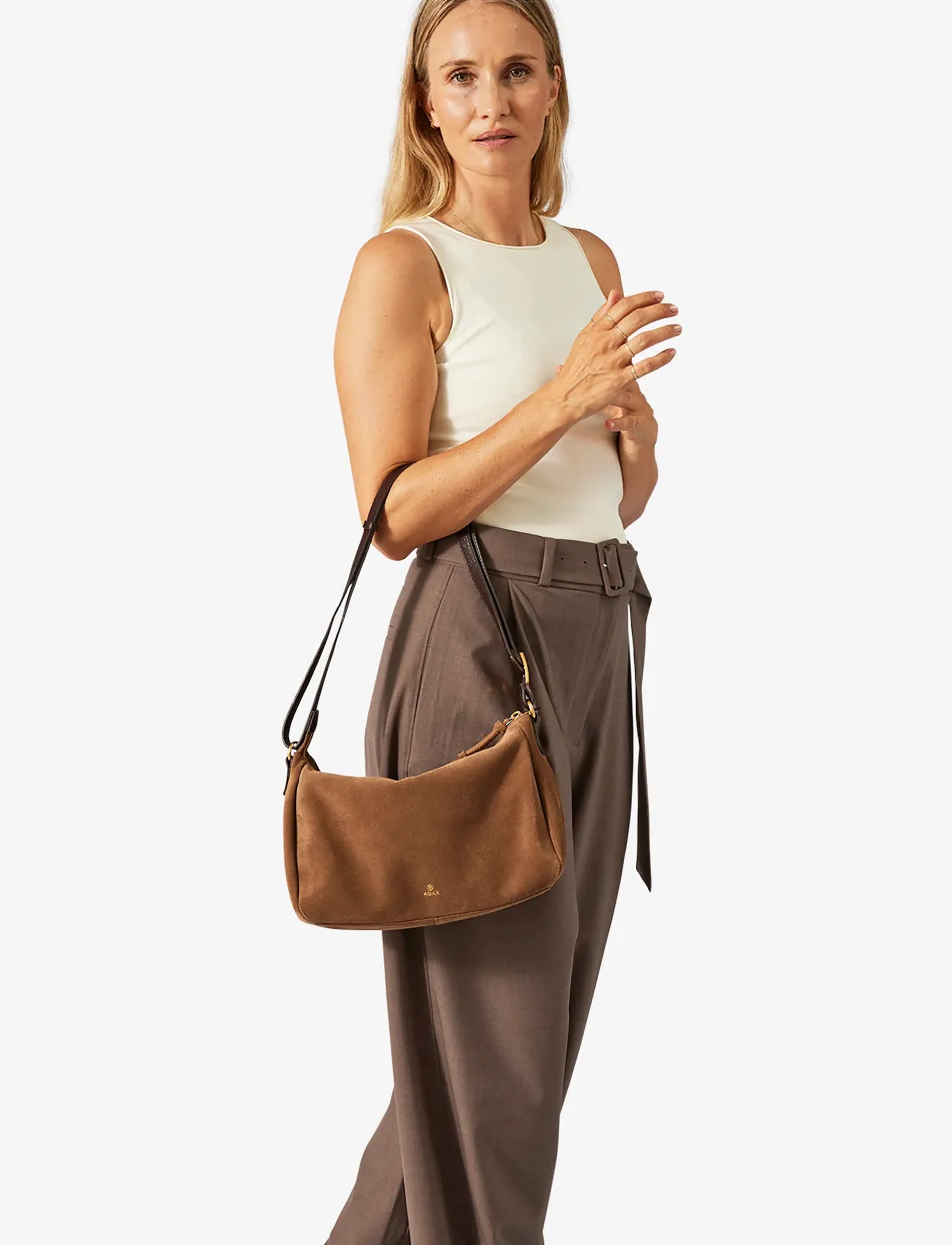 Adax - Rozzano shoulder bag Joella - latte - 5