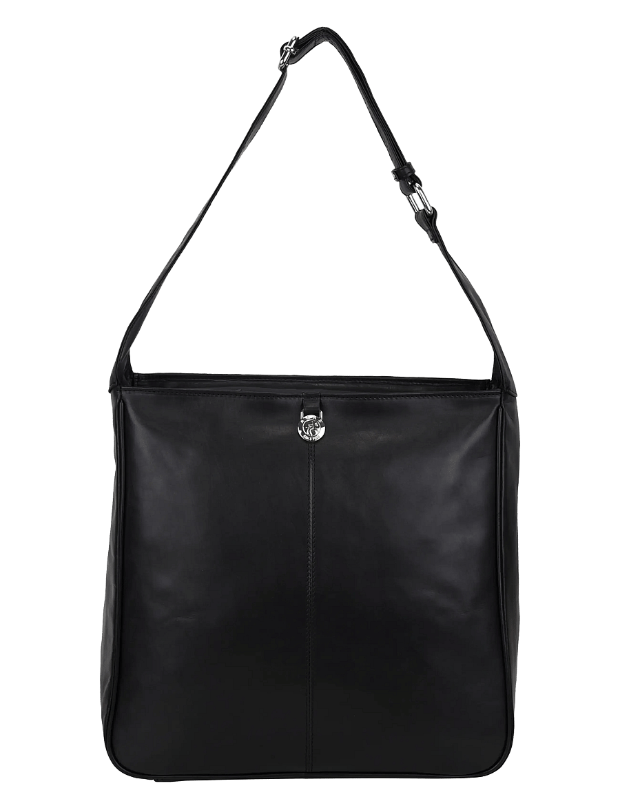 Adax - Amalfi shoulder bag Gunilla - ietilpīgas somas - black - 2