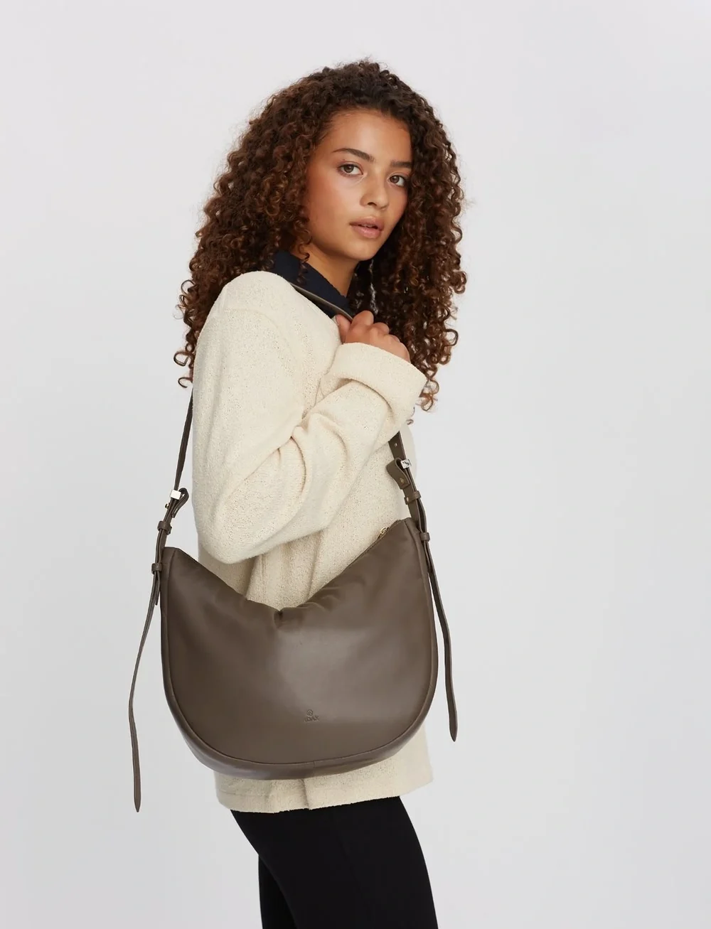 Adax - Larissa shoulder bag Kicki - speciella tillfällen - smoke - 0