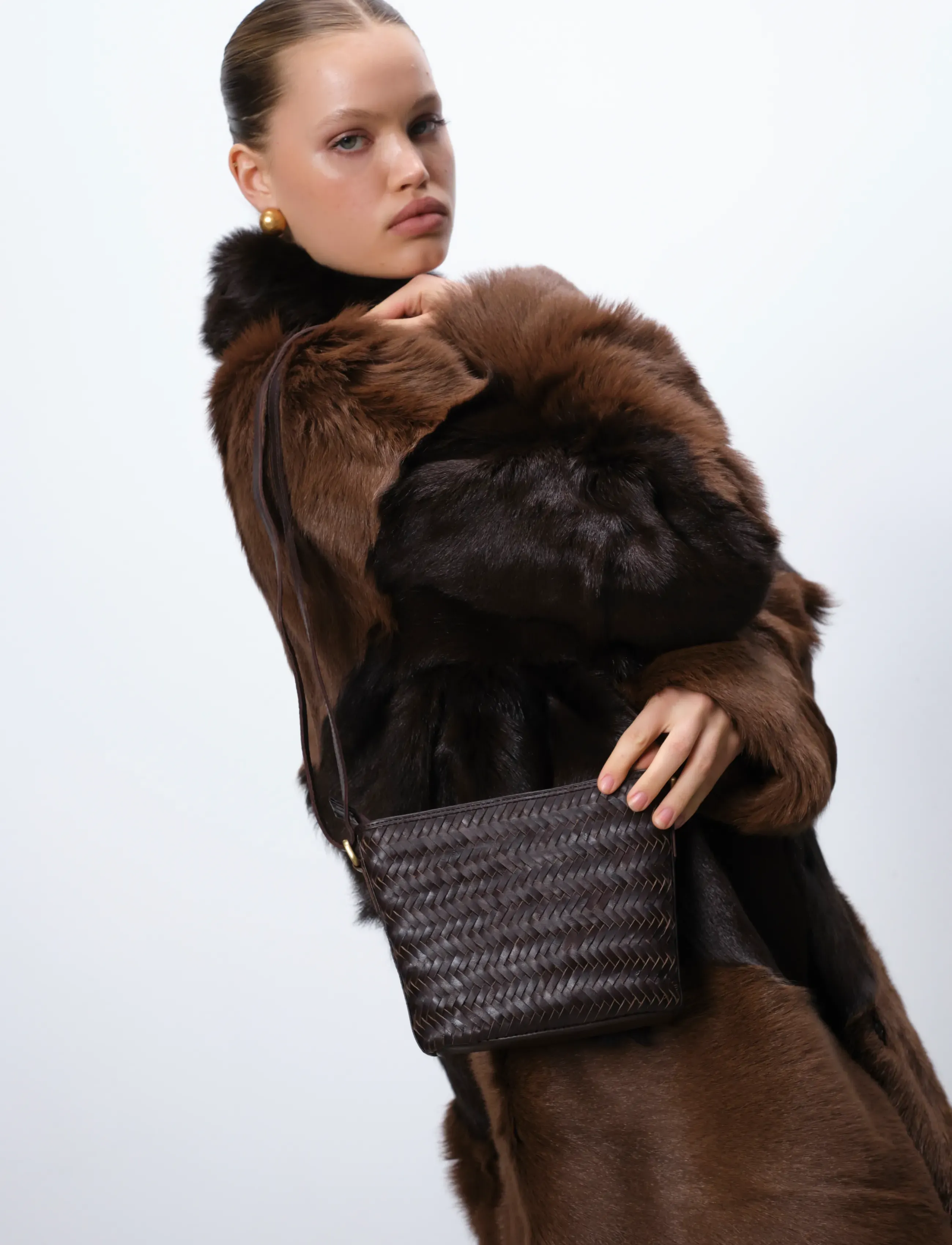Adax - Lucca shoulder bag Celeste - card holders - dark brown - 0