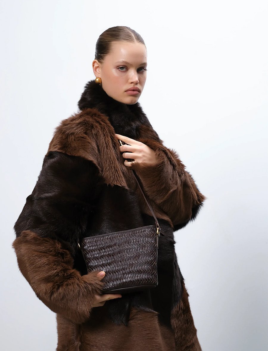 Adax - Lucca shoulder bag Celeste - card holders - dark brown - 5