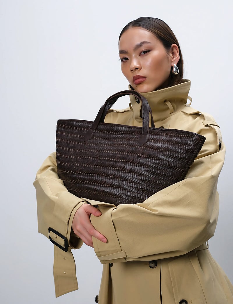 Adax - Lucca shopper Flora - shoppers - dark brown - 0