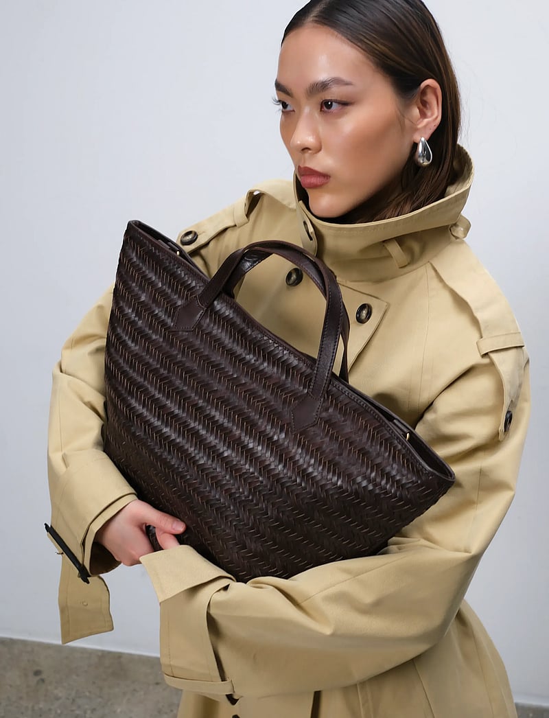 Adax - Lucca shopper Flora - shoppers - dark brown - 5