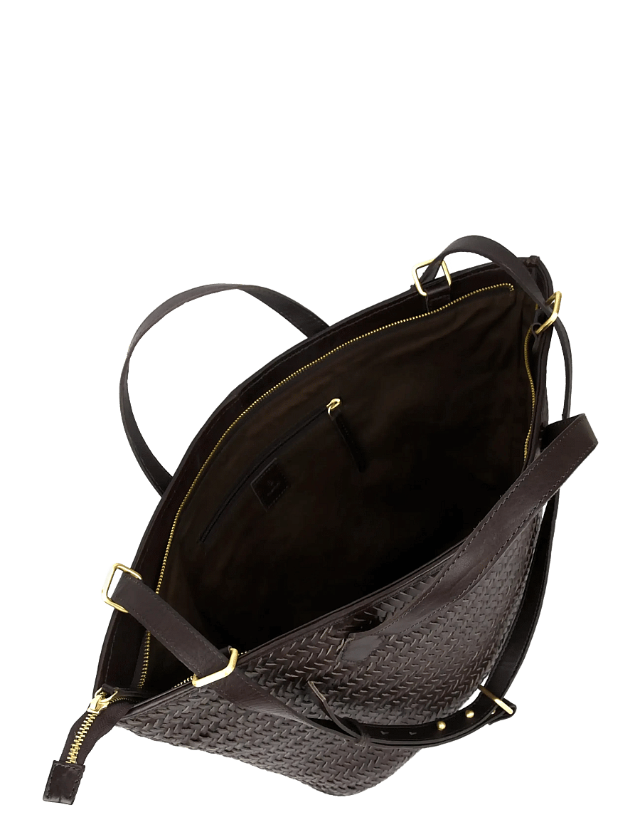 Adax - Lucca shopper Flora - shoppers - dark brown - 4