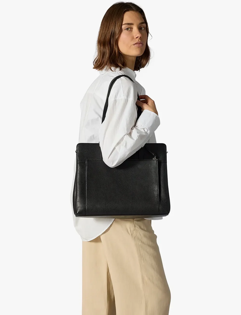 Adax - Bergamo working bag Lucca - cabas - black - 0