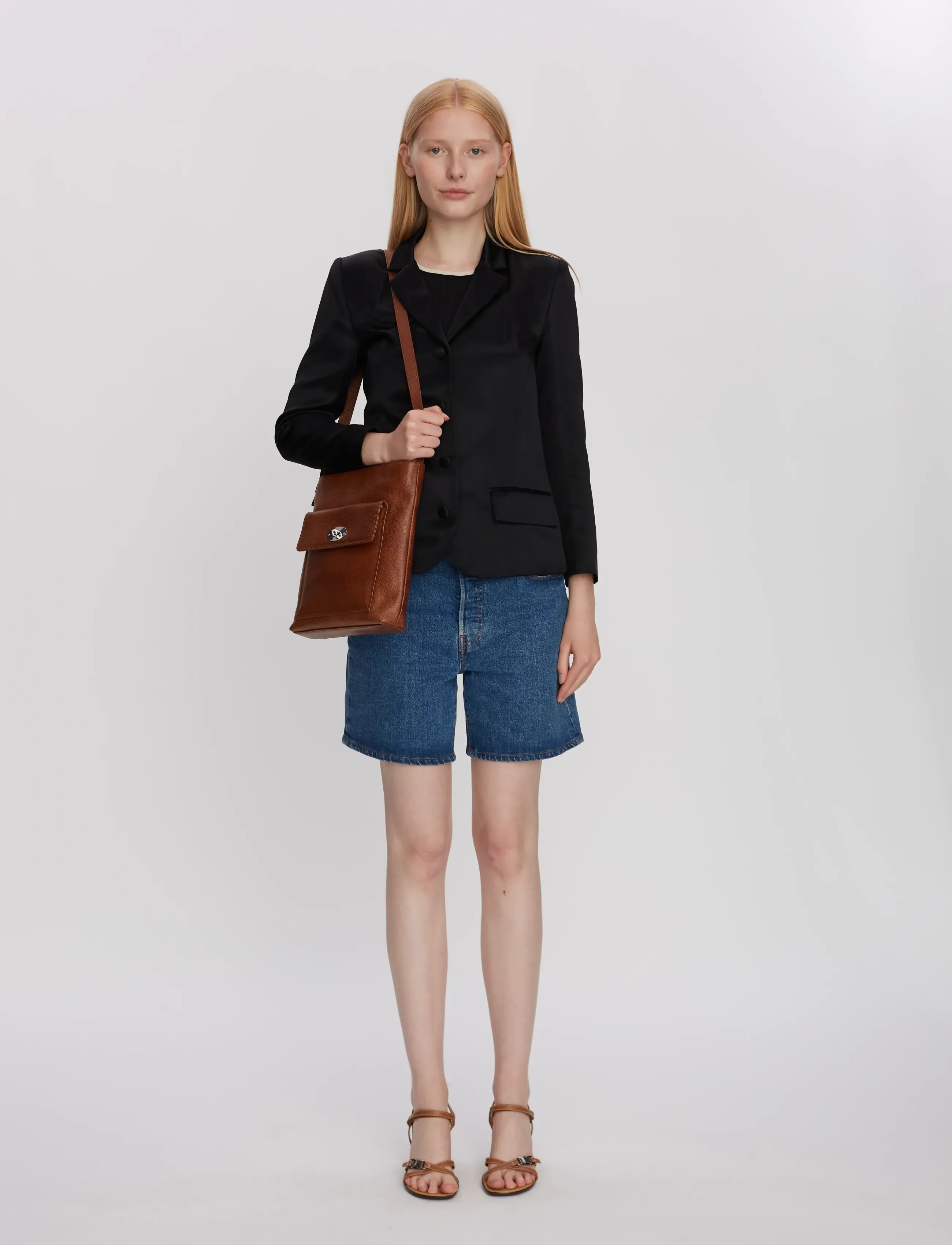 Adax Brescia Shoulder Bag Birgitte, Kvinder, Skuldertaske, Brun, Str: ONE SIZE
