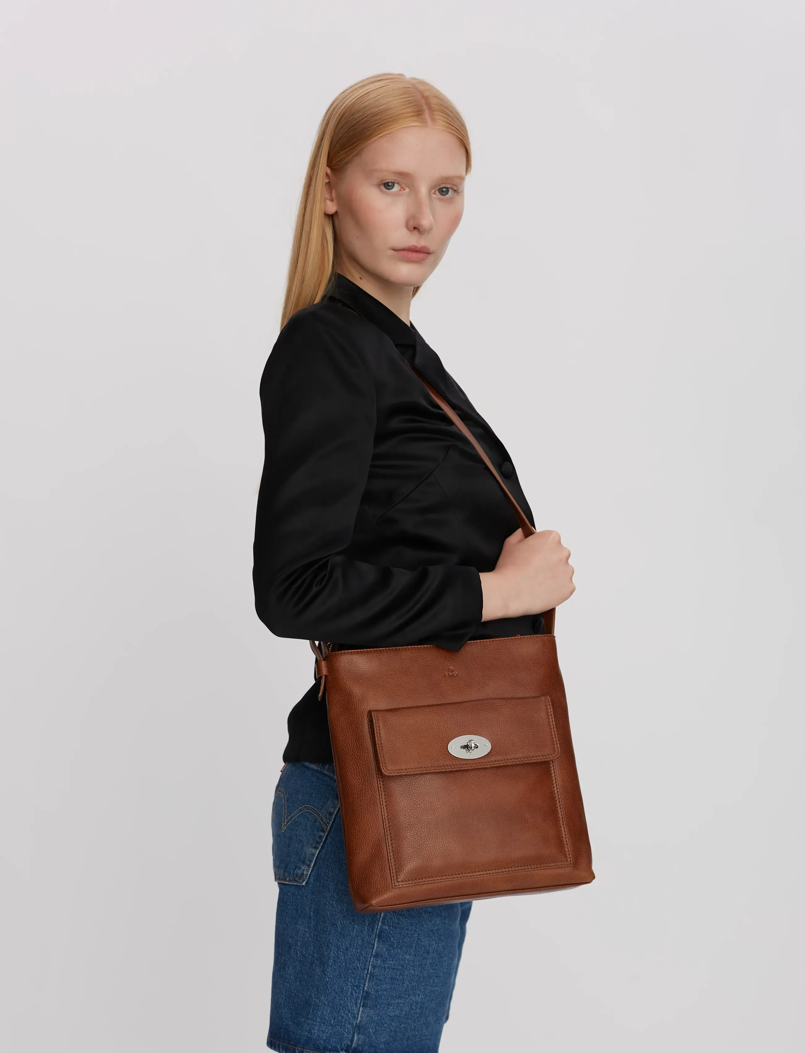 Adax - Brescia shoulder bag Birgitte - caramel - 5