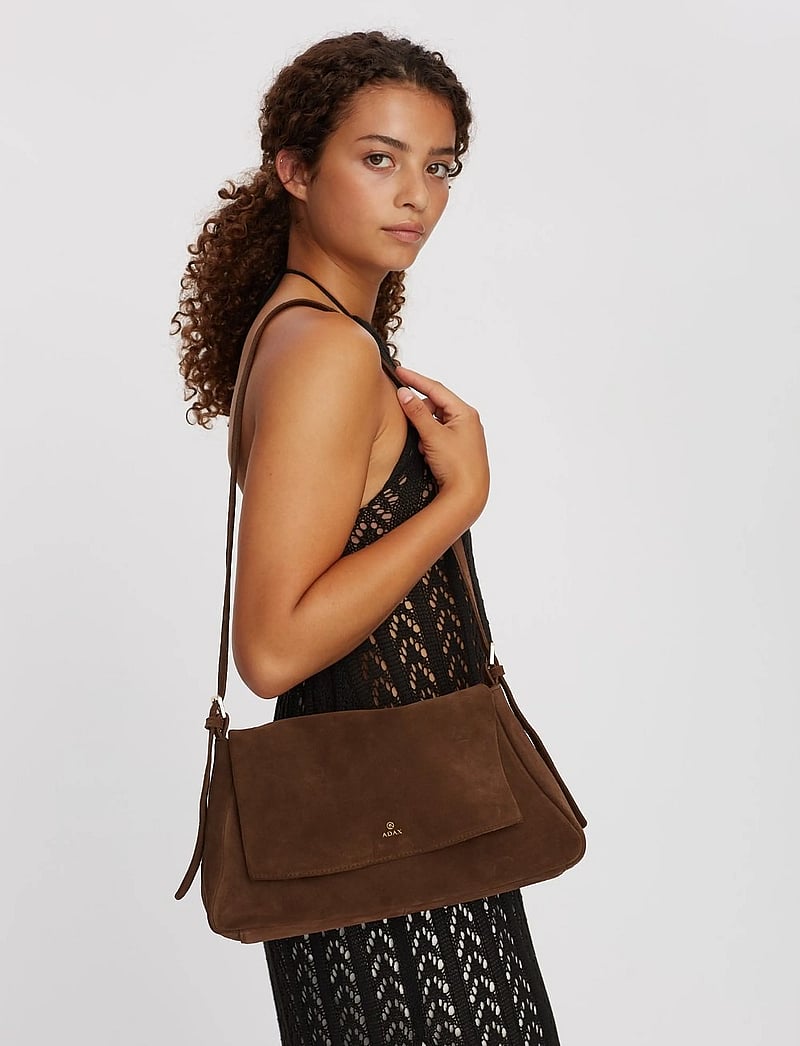 Adax - Rozzano shoulder bag Linn - speciella tillfällen - chocolate - 5