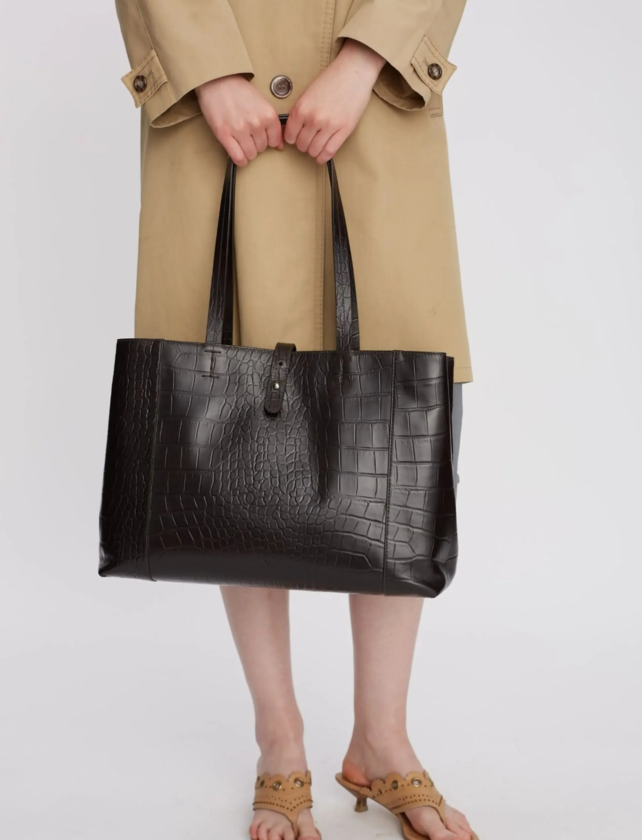 Adax Teramo Shopper Iris, One Size, Brown, Tasker > Shoppere, Dame