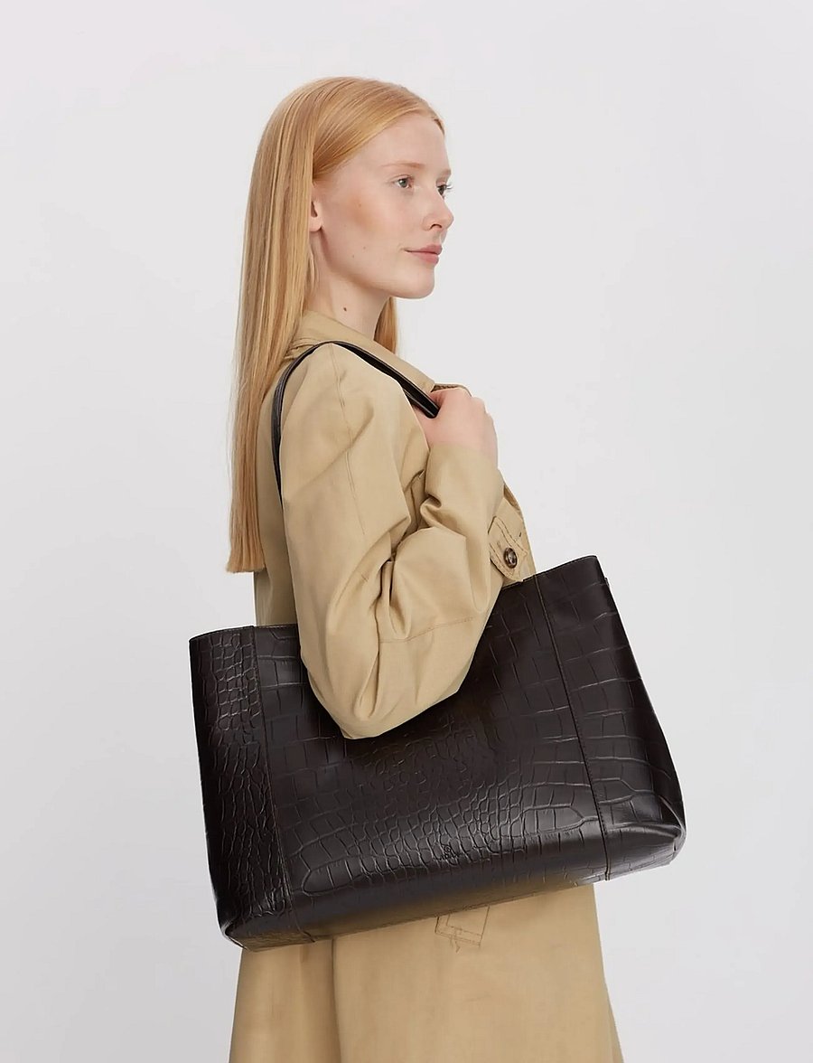 Adax - Teramo shopper Iris - ietilpīgas somas - dark brown - 5
